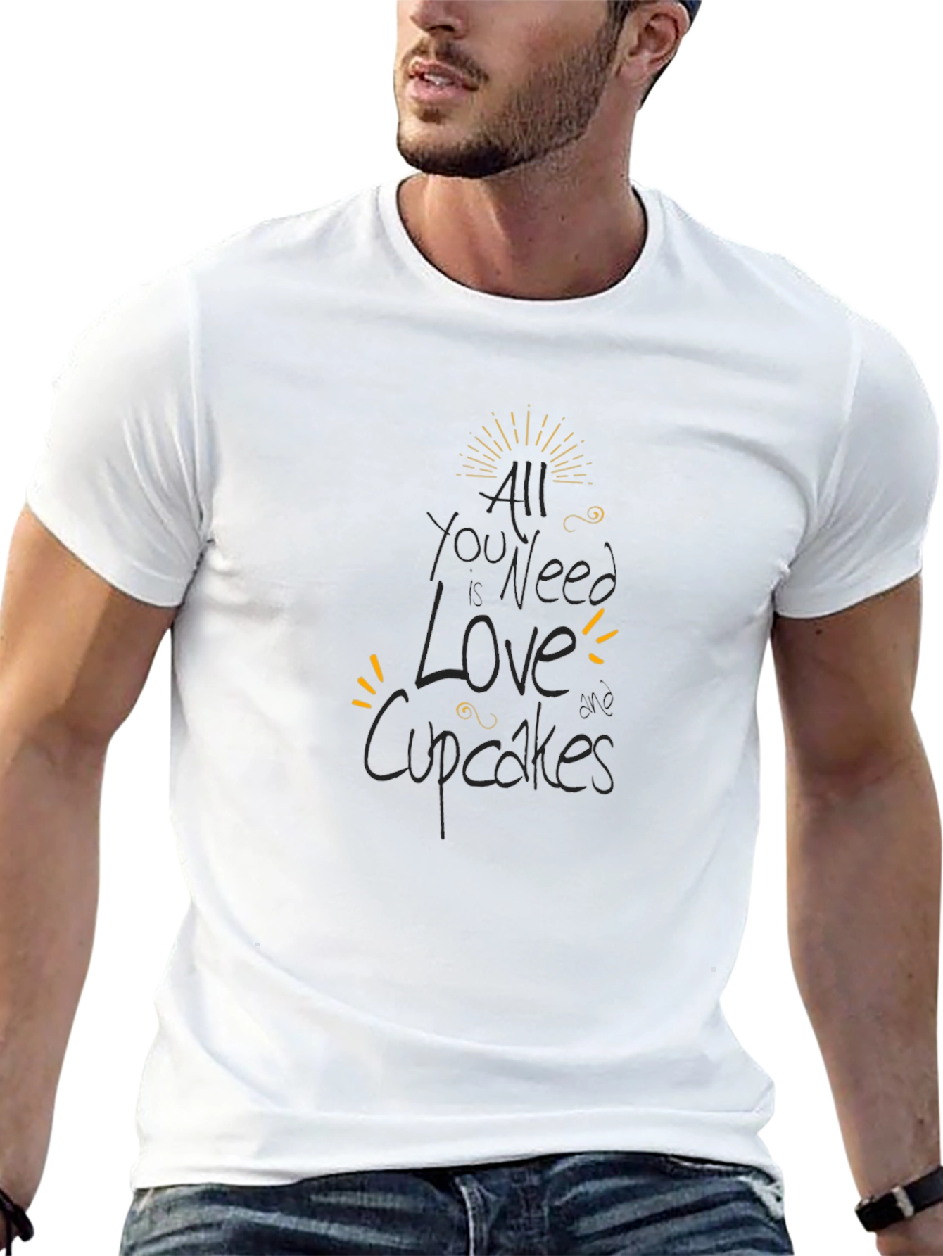 All You Need is Love and Cupcakes Black T-Shirt