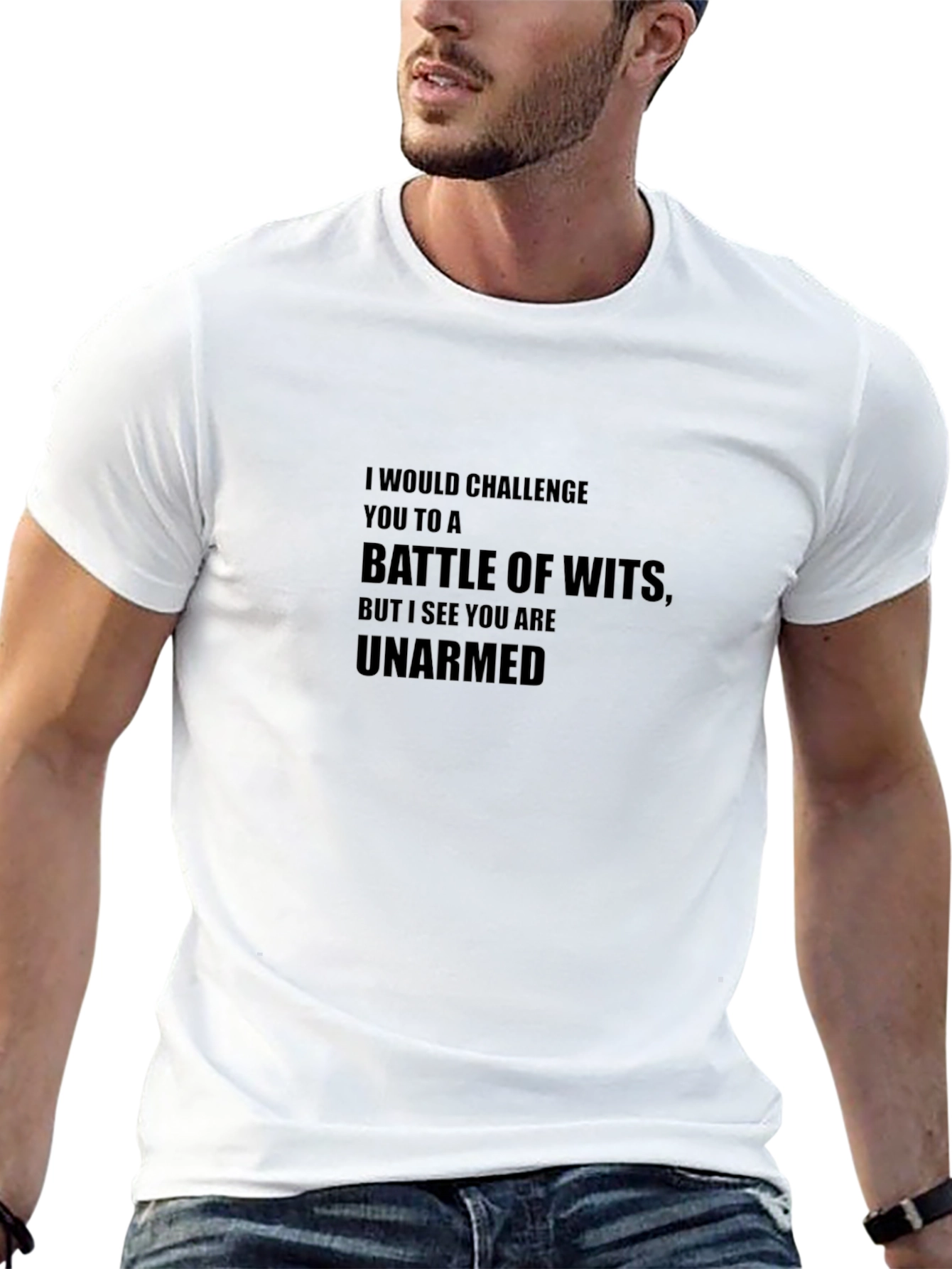 Unarmed Wit Battle Black T-Shirt
