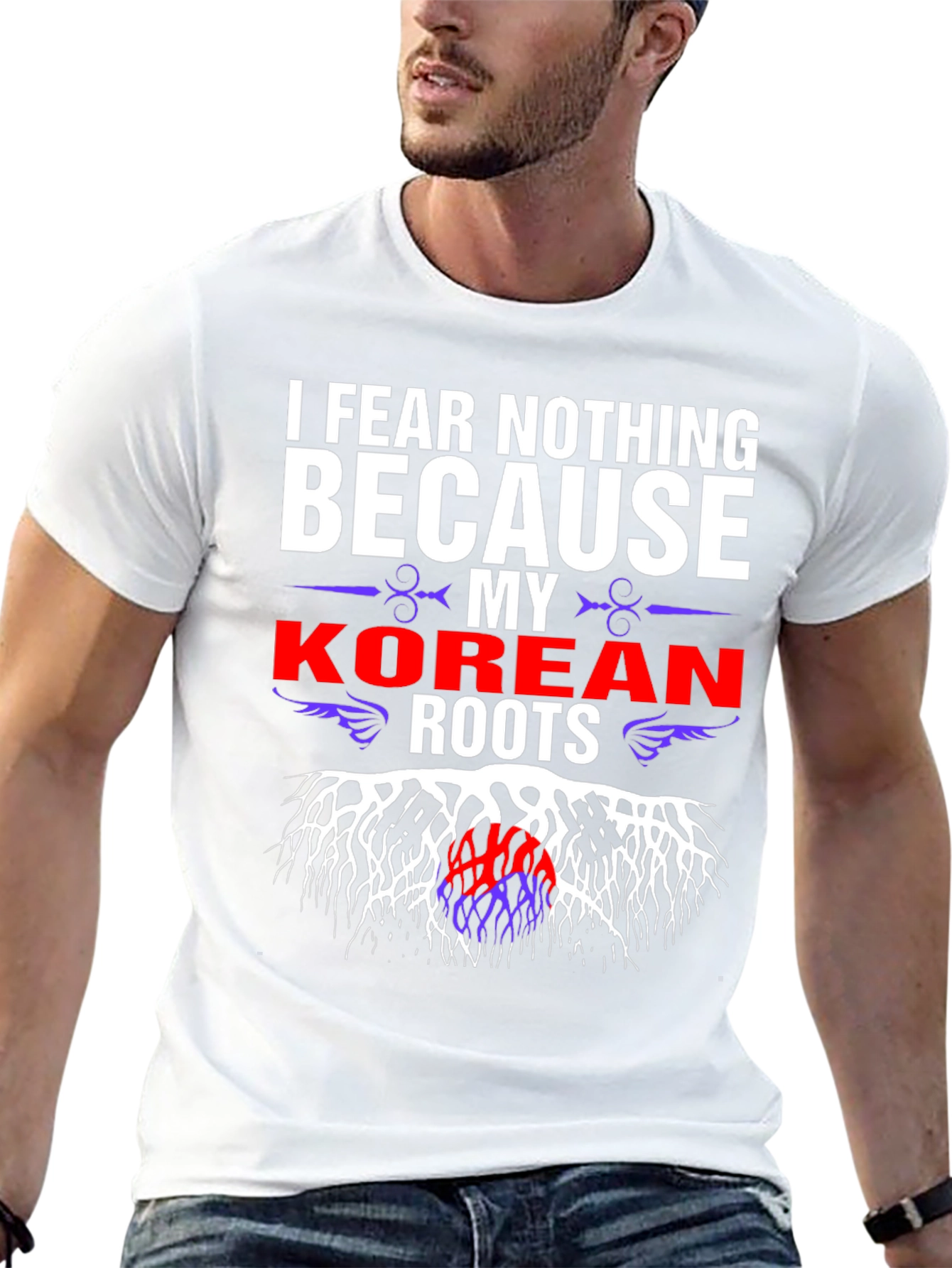 Korean Roots T-Shirt - I Fear Nothing Tee