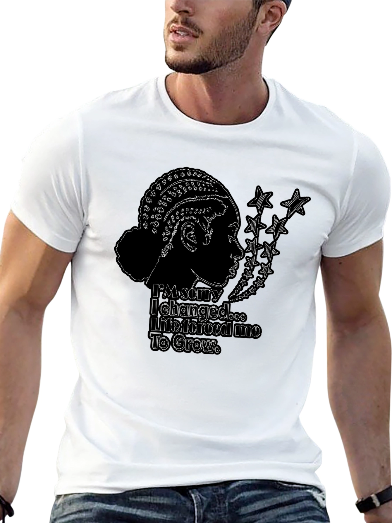 Im Sorry I Changed Black Graphic Tee