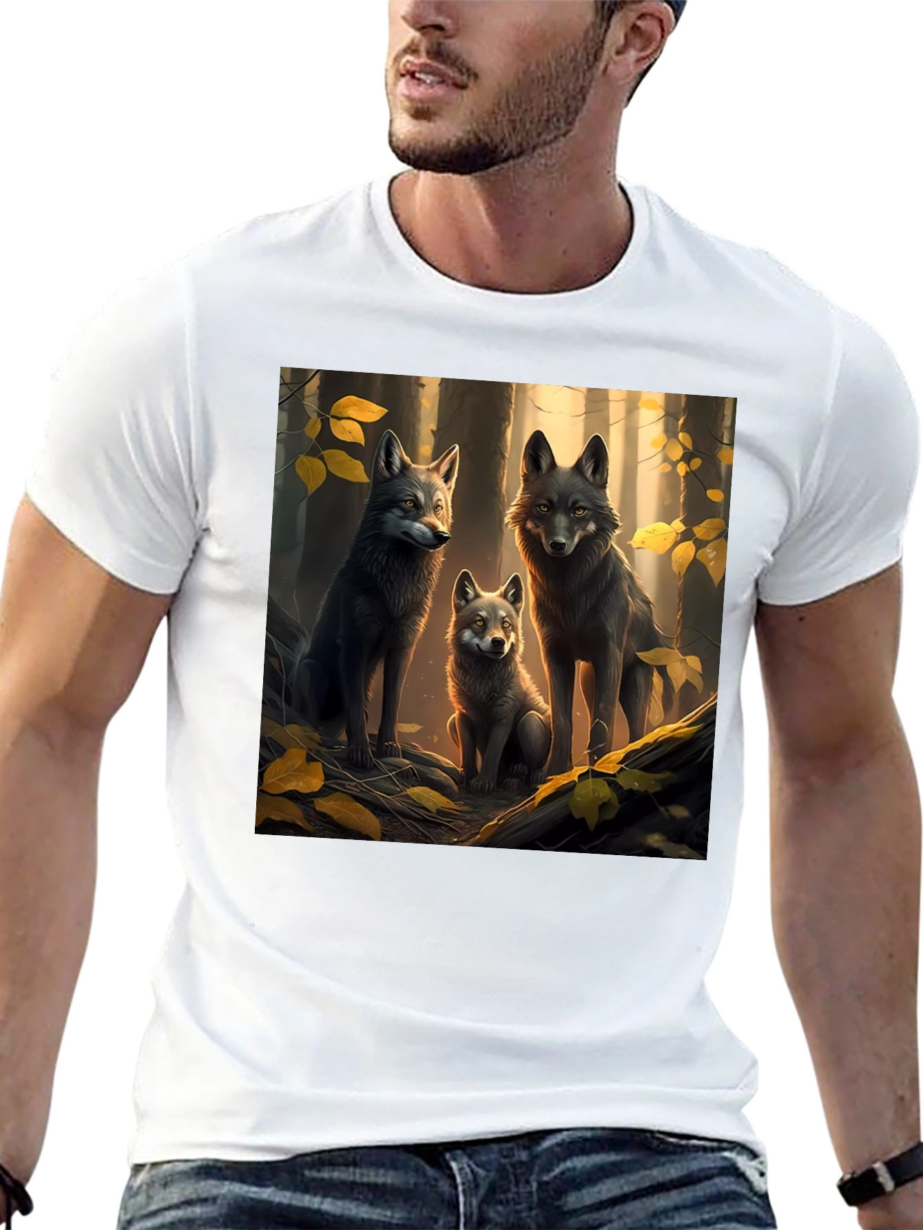 Wolf Pack Forest Graphic Tee