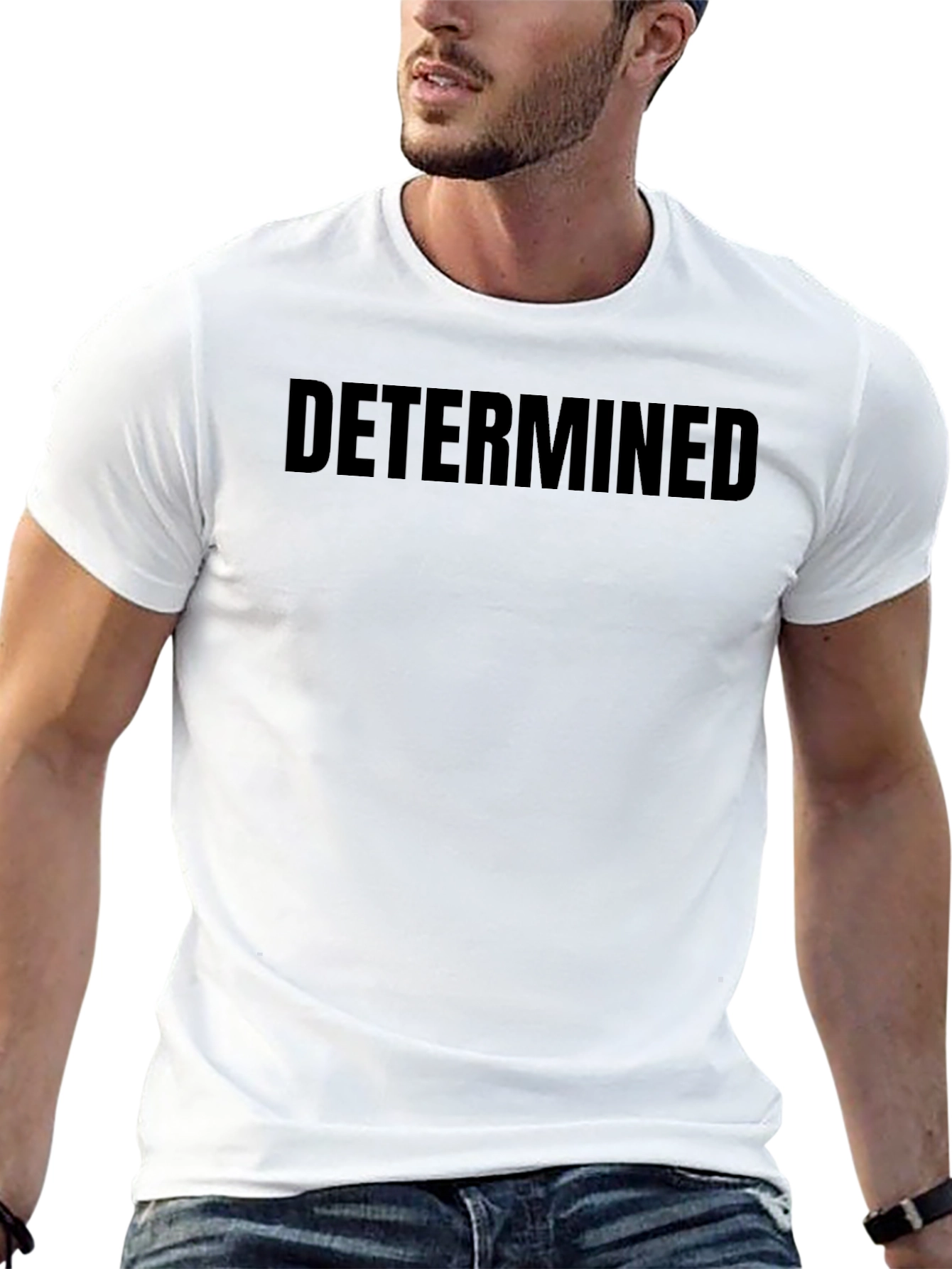 Determined Black Graphic T-Shirt - Mens