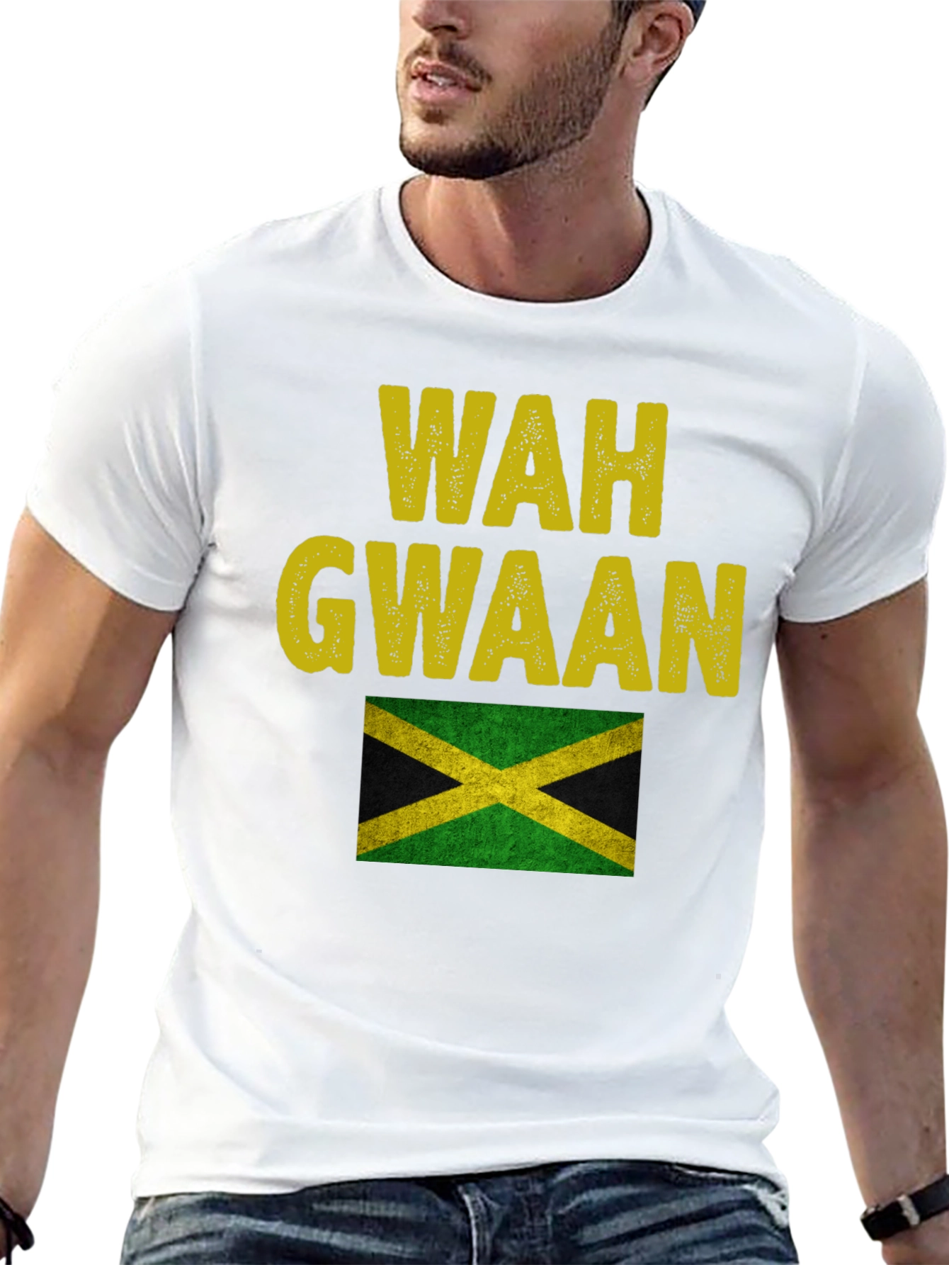 Wah Gwaan Jamaica Flag T-Shirt