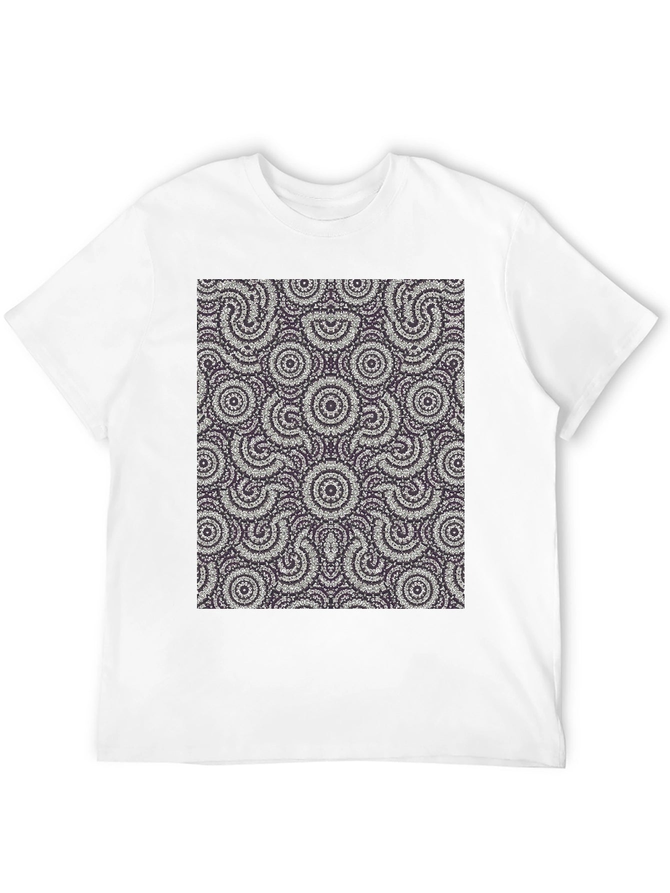 Abstract Pattern Black T-Shirt