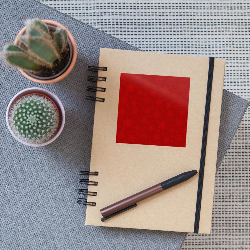 Red Snowflakes Pattern