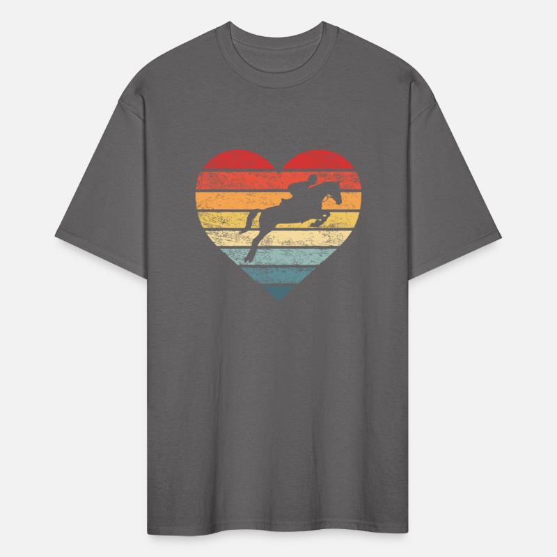Retro Sunset Horse Lover Rider Equestrian Horseman