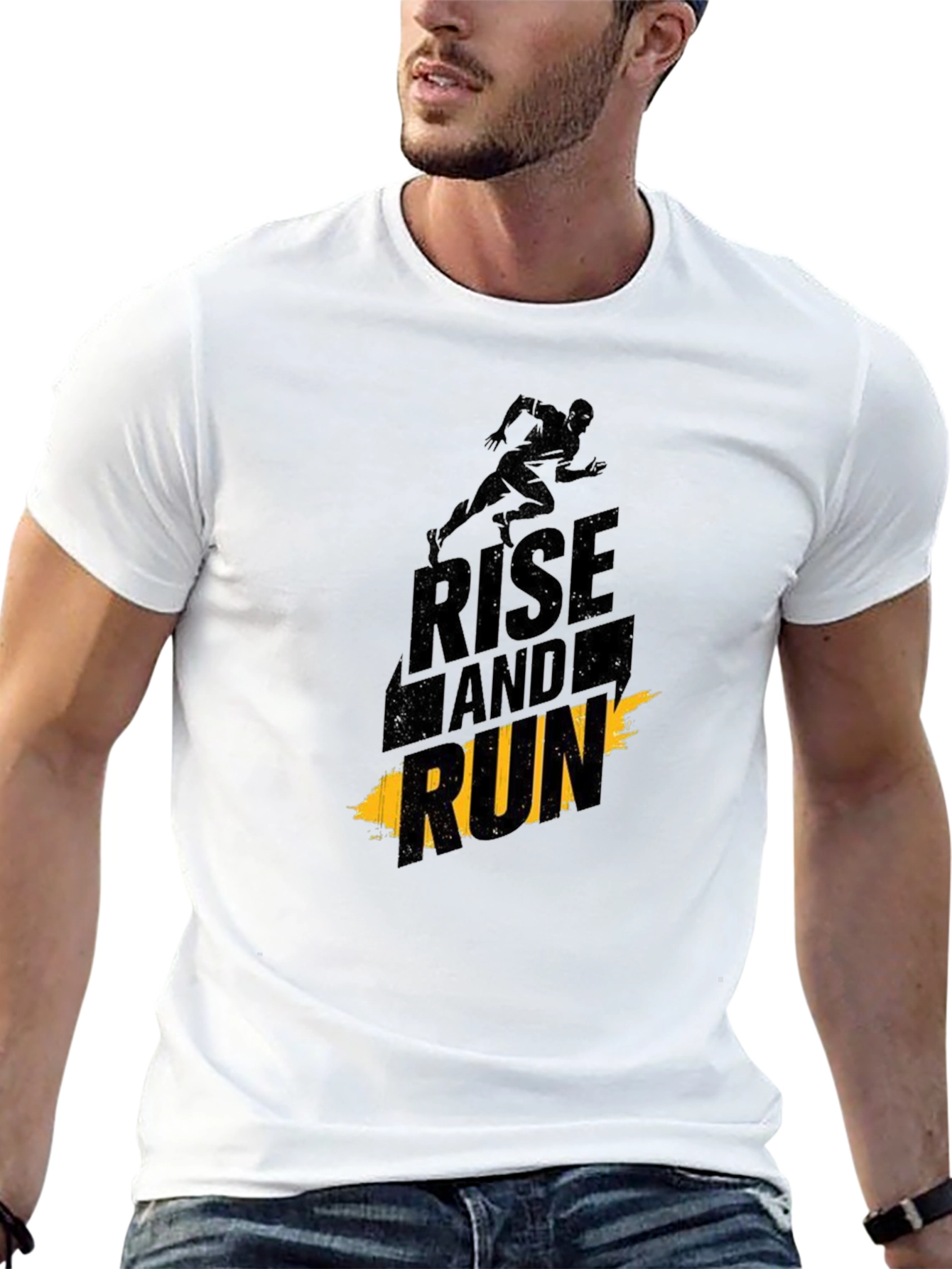 Rise and Run Graphic Tee - Black
