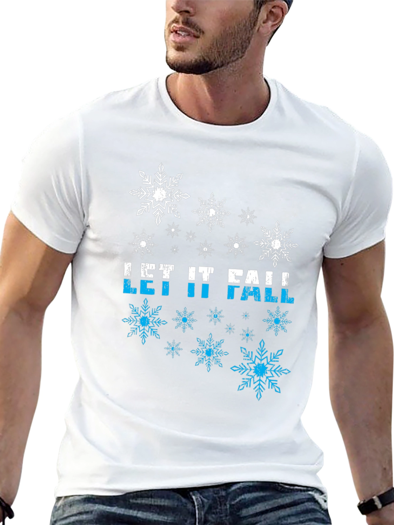 Let It Fall Snowflake Graphic Tee