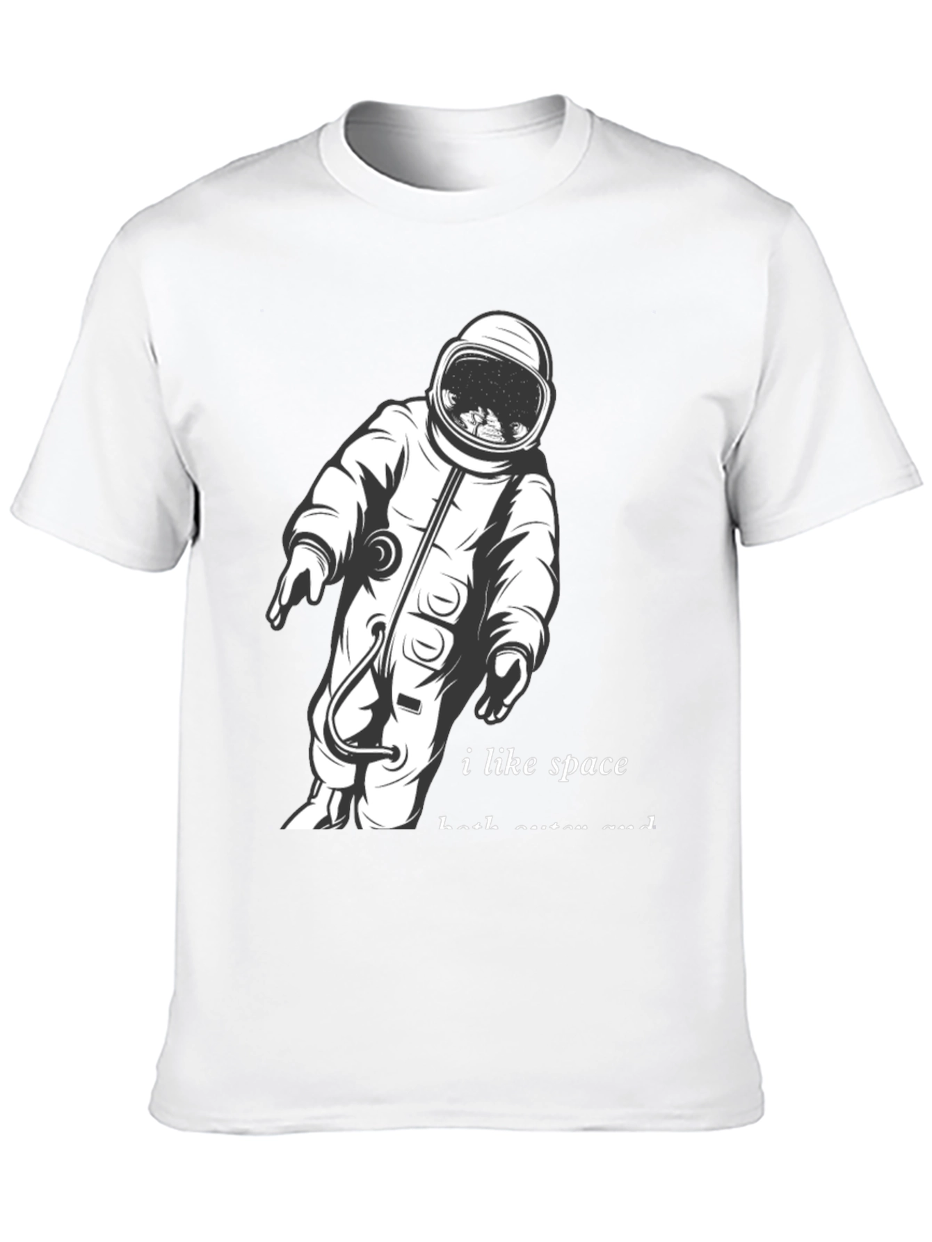 I Like Space Astronaut Graphic T-Shirt