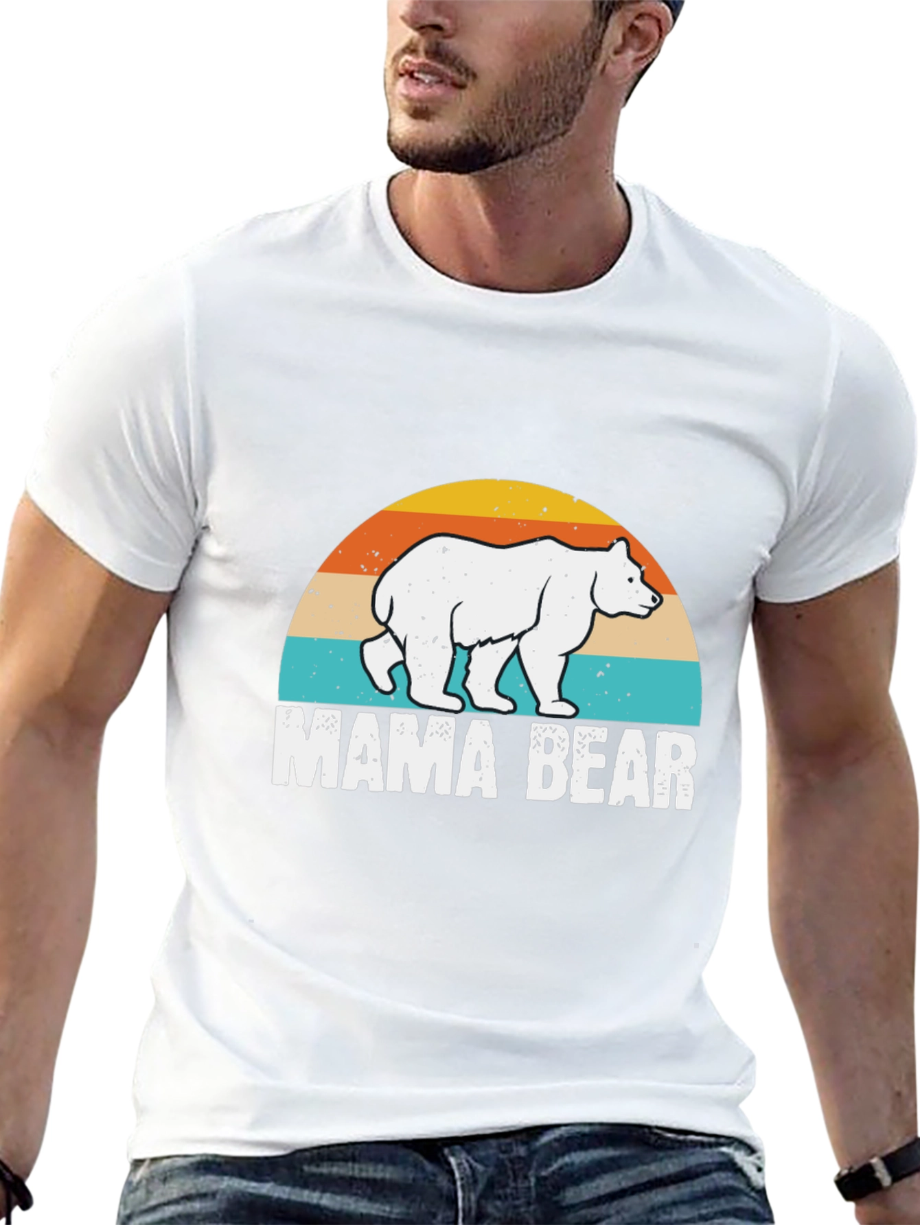 Mama Bear Graphic Tee - Black