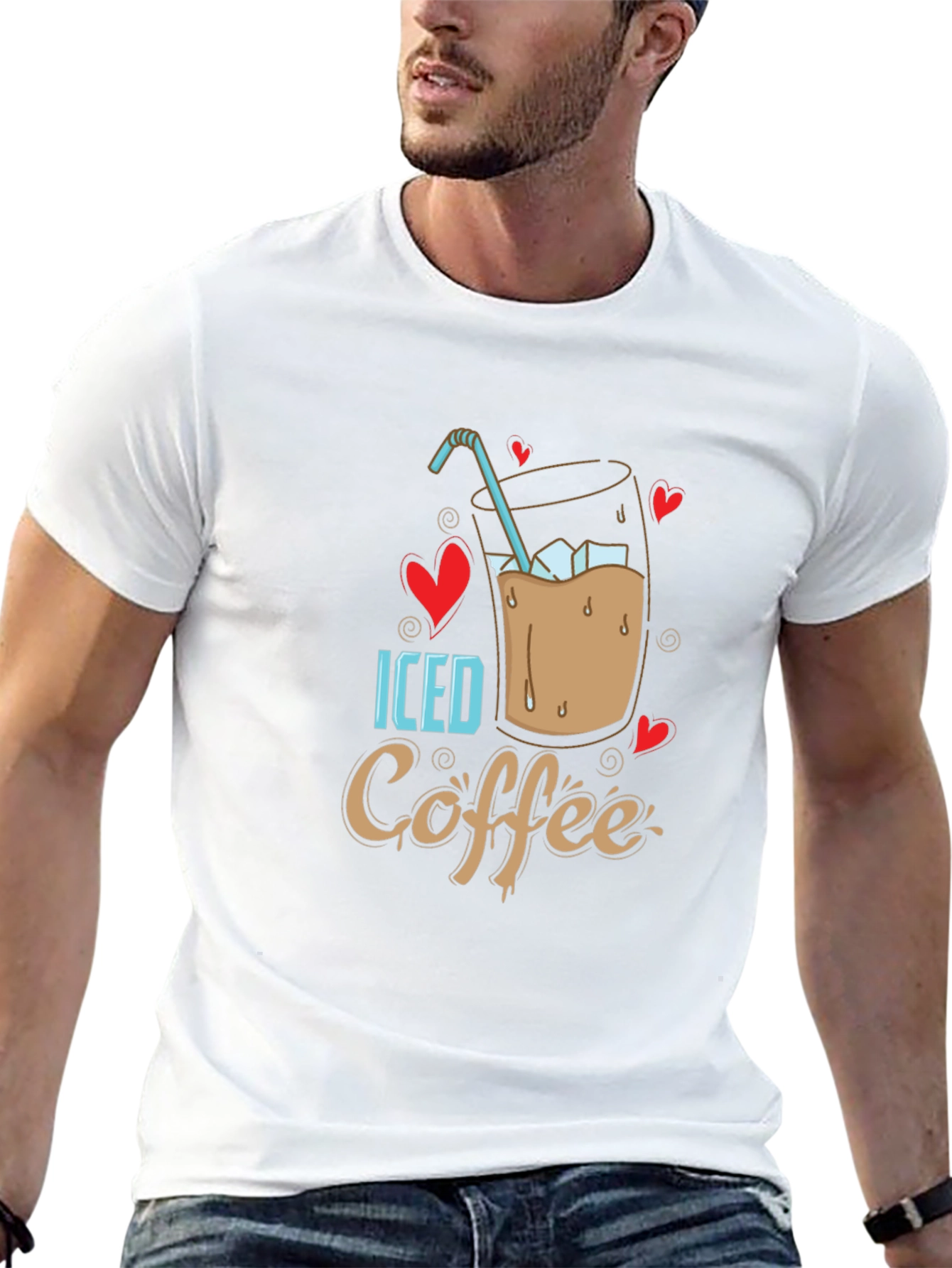 Iced Coffee Lover T-Shirt - Cool Design
