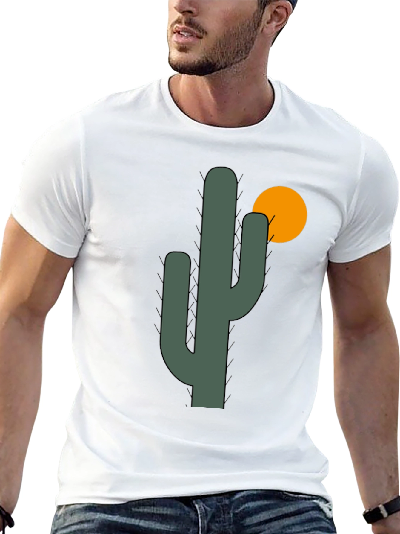 Cactus Graphic Tee - Desert Vibes Black T-Shirt