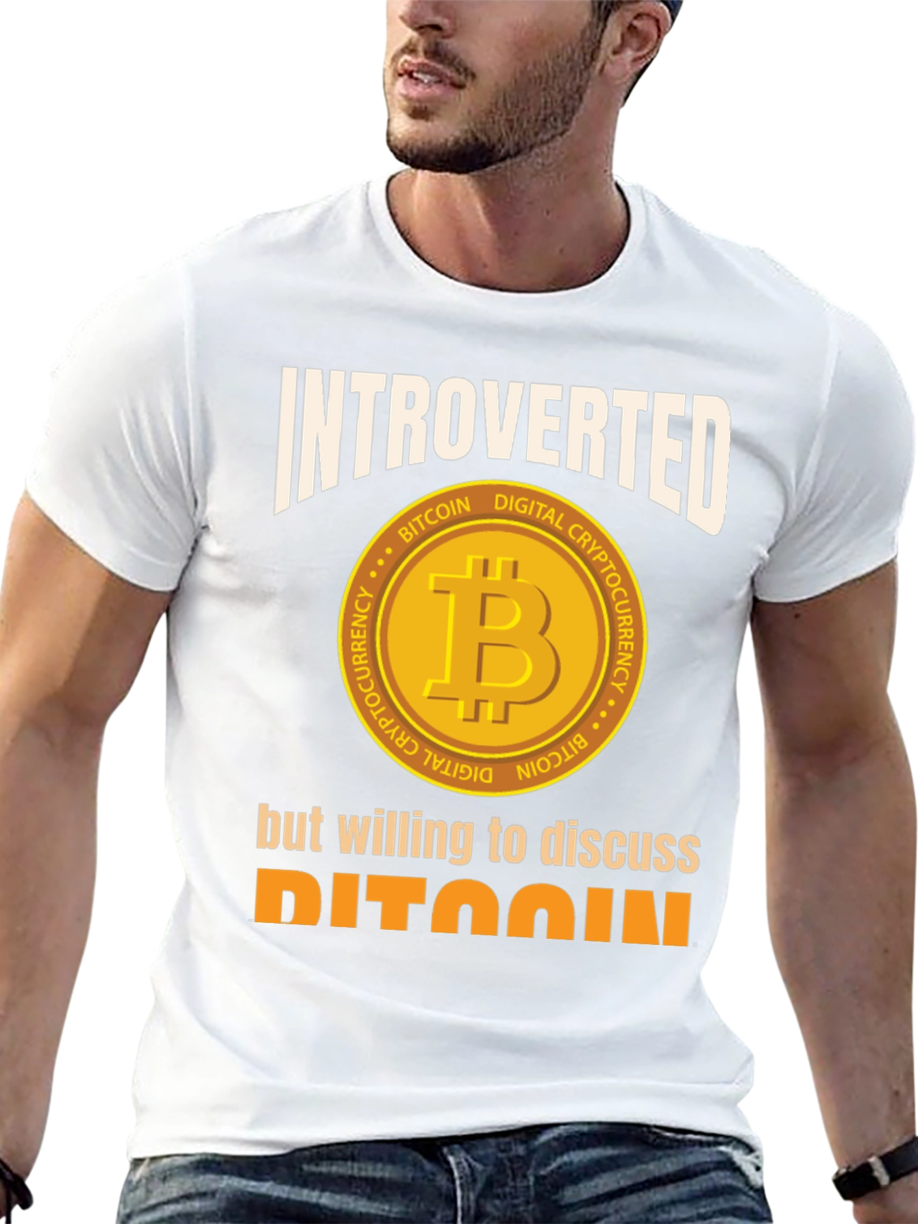Introverted Bitcoin Crypto T-Shirt