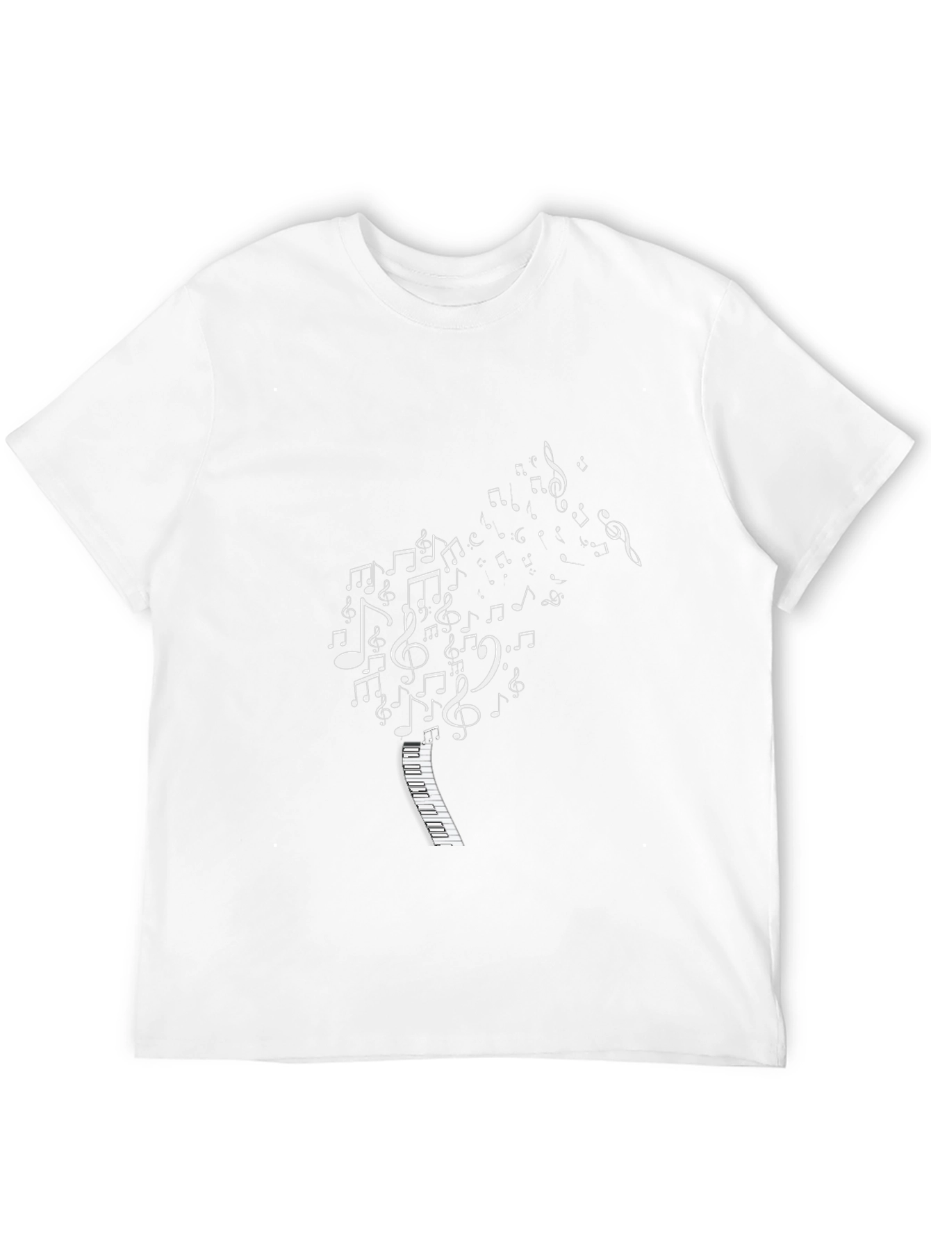 Musical Notes Piano Keyboard T-Shirt