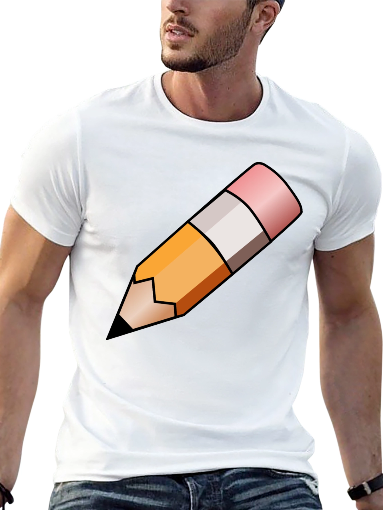 Pencil Graphic Tee - Artist Writer Student Fashion