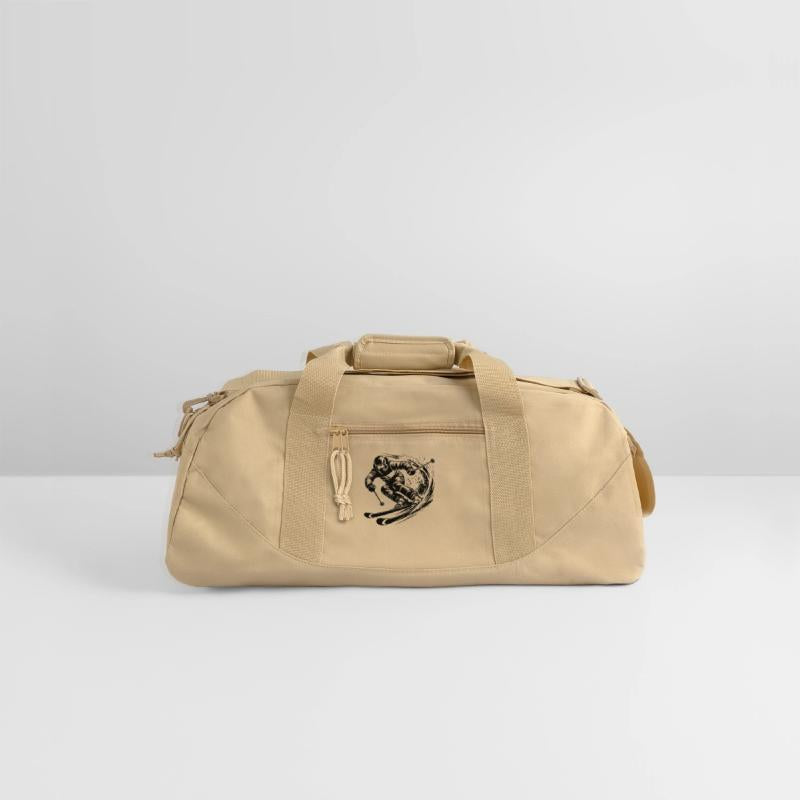 Skiing In Extreme Sport Style Downhill Skiing