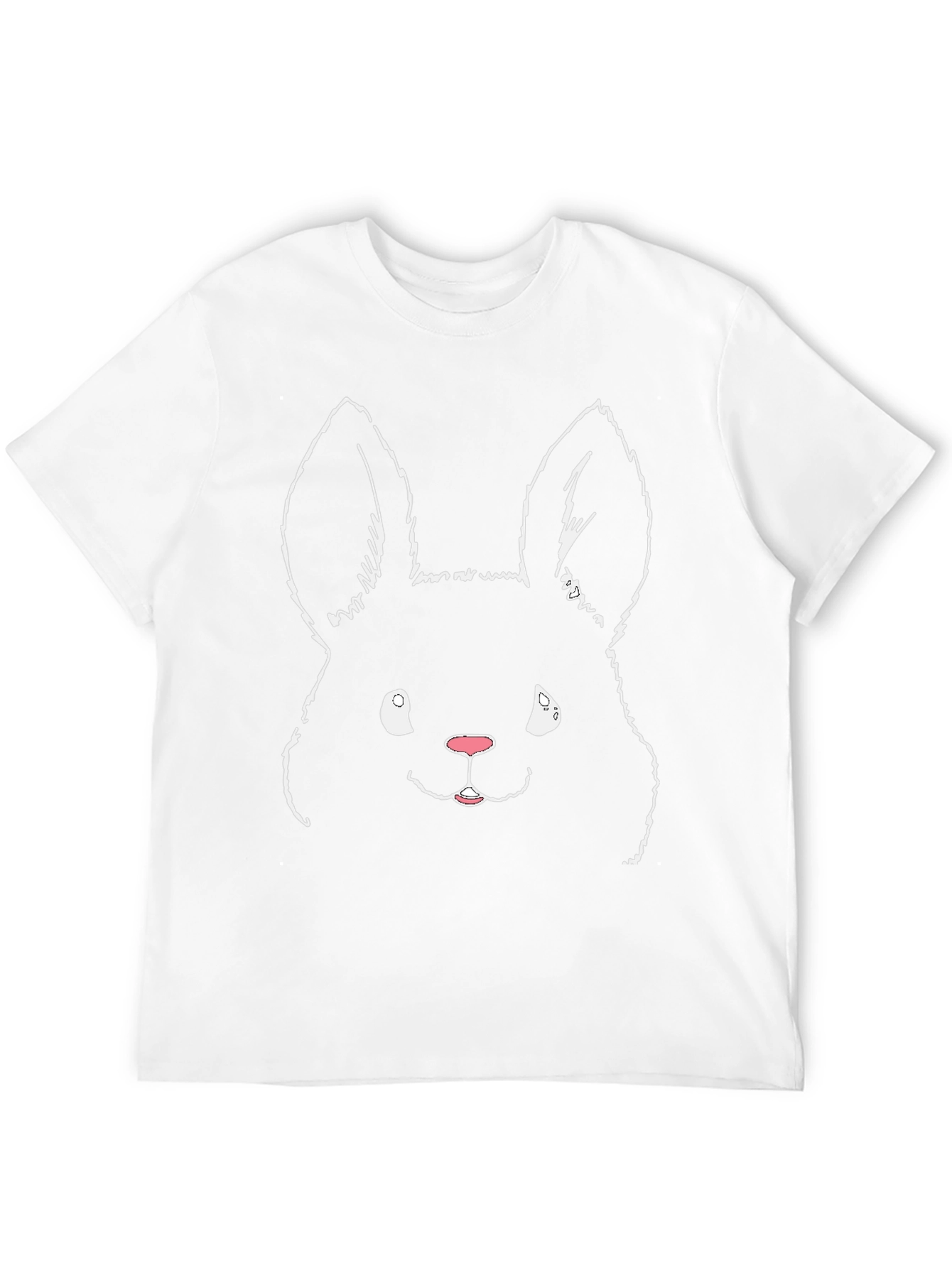 Black Bunny Tee - Whimsical Graphic T-Shirt