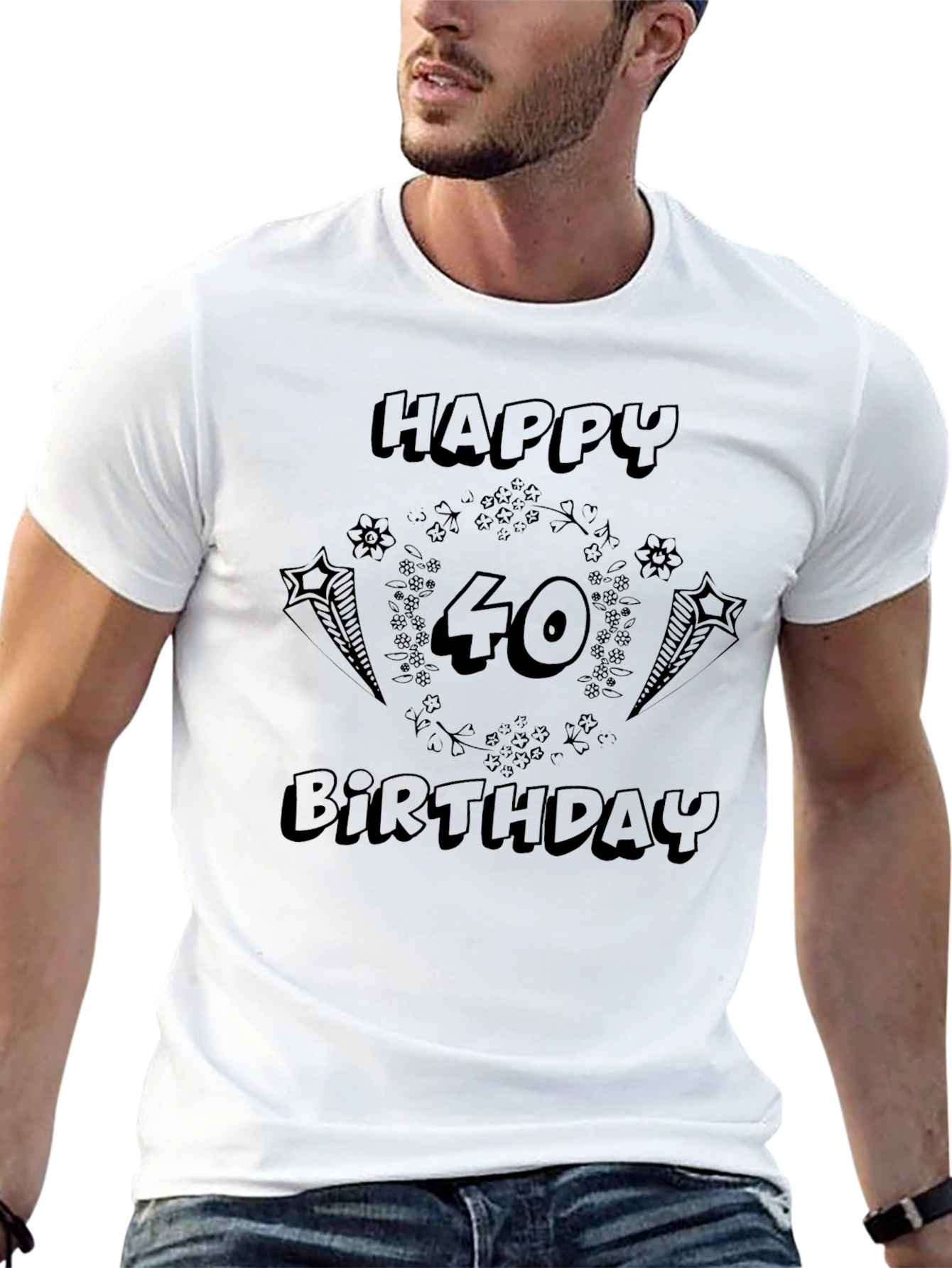 Happy 40th Birthday Graphic T-Shirt
