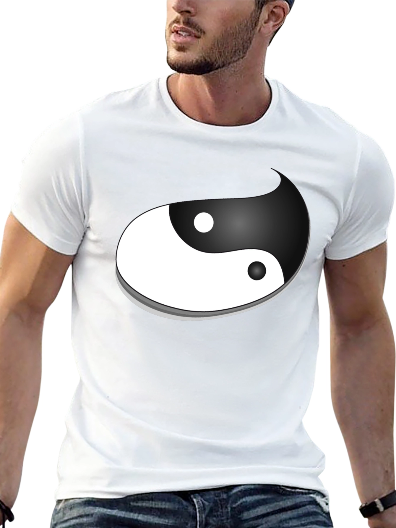 Yin Yang Graphic T-Shirt - Balance and Style