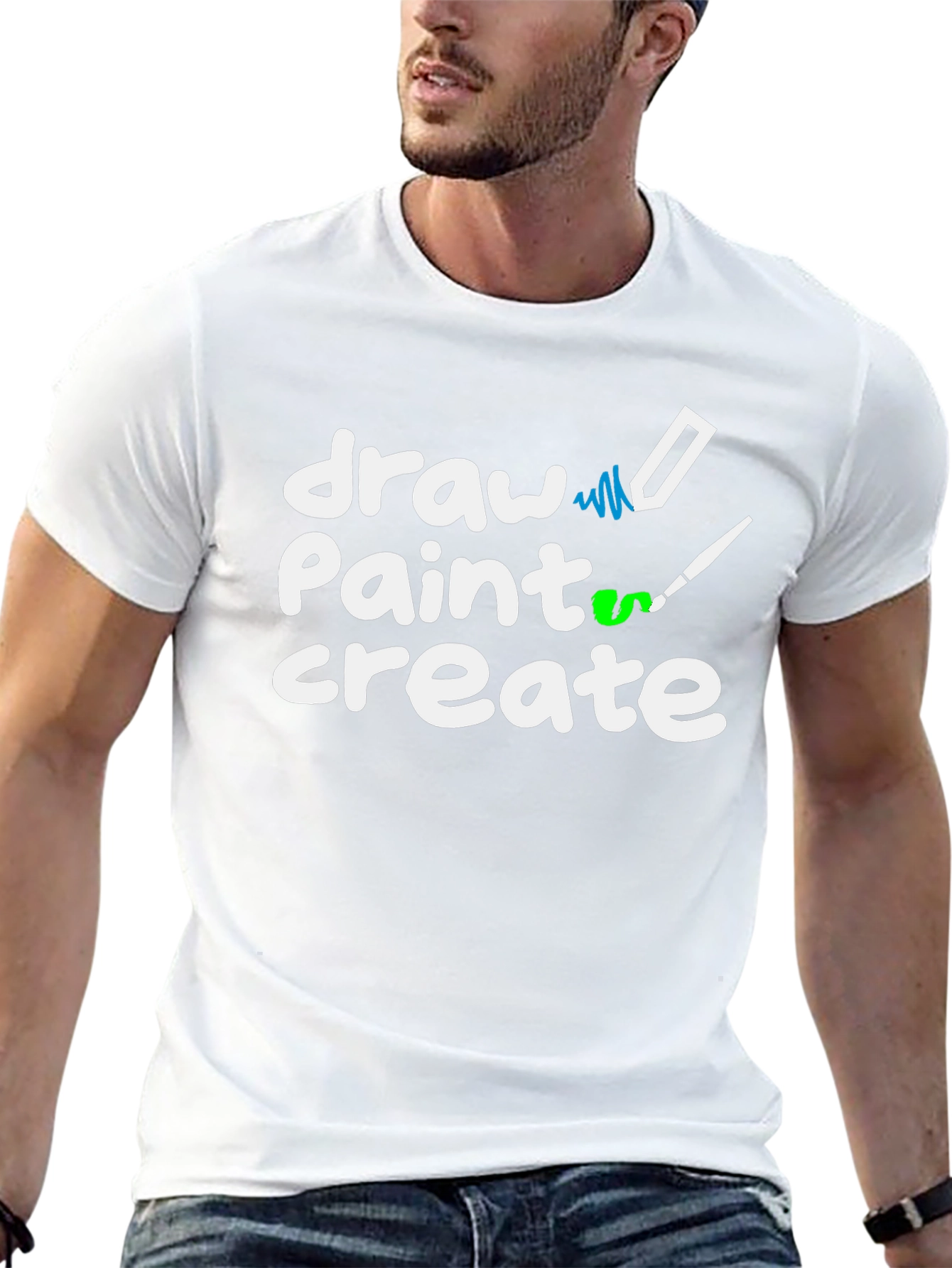 Draw Paint Create T-Shirt - Artistic Expression