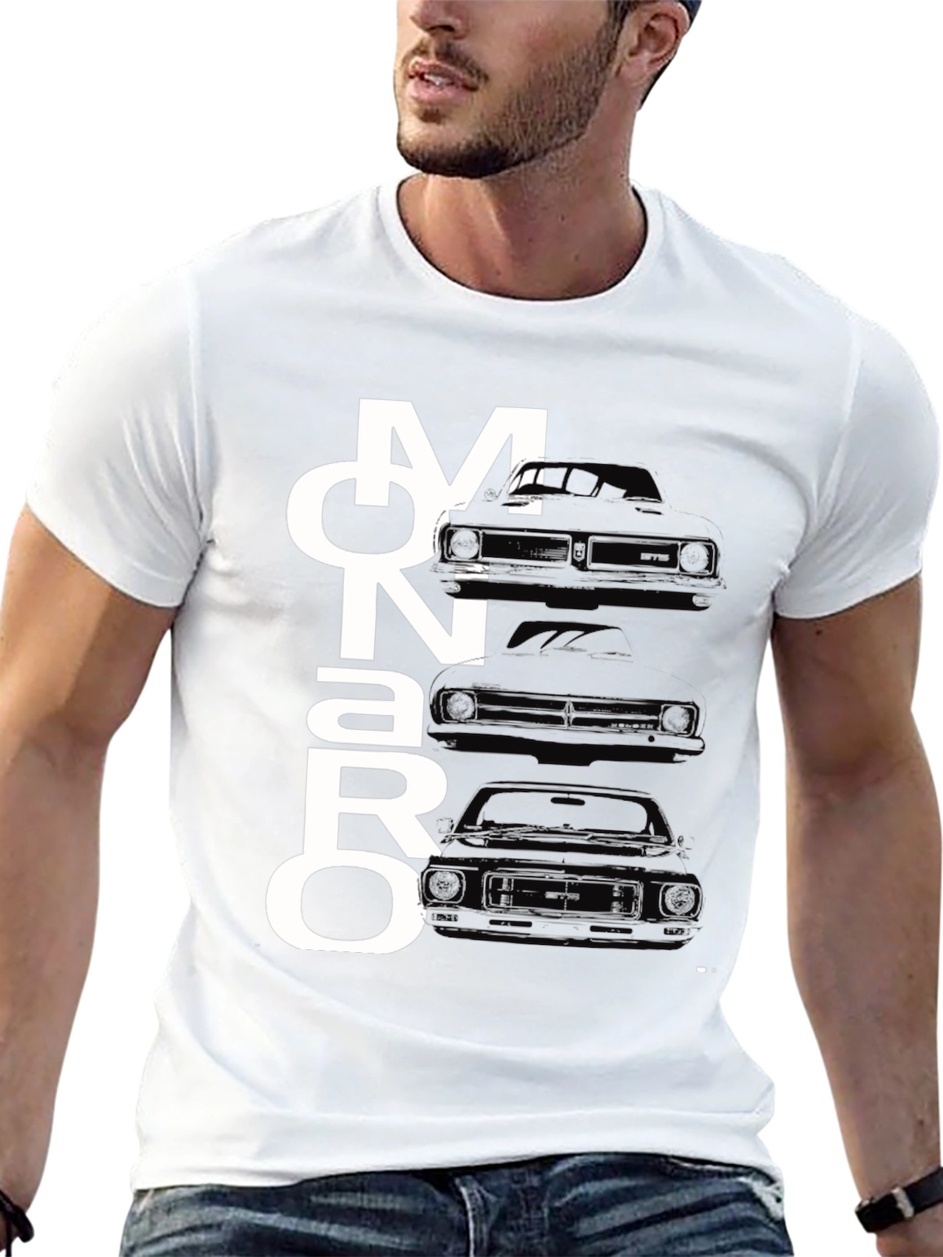 Monaro Car Graphic T-Shirt - Black