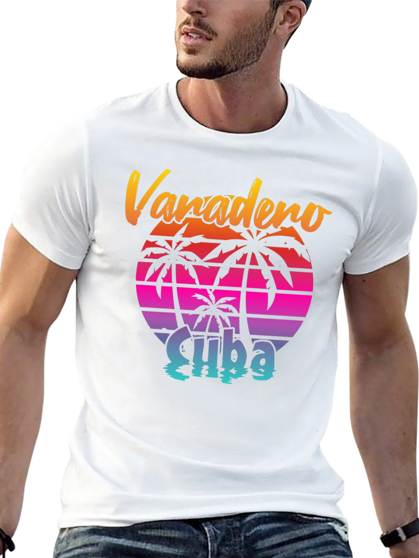 Varadero Cuba Retro Palm T-Shirt