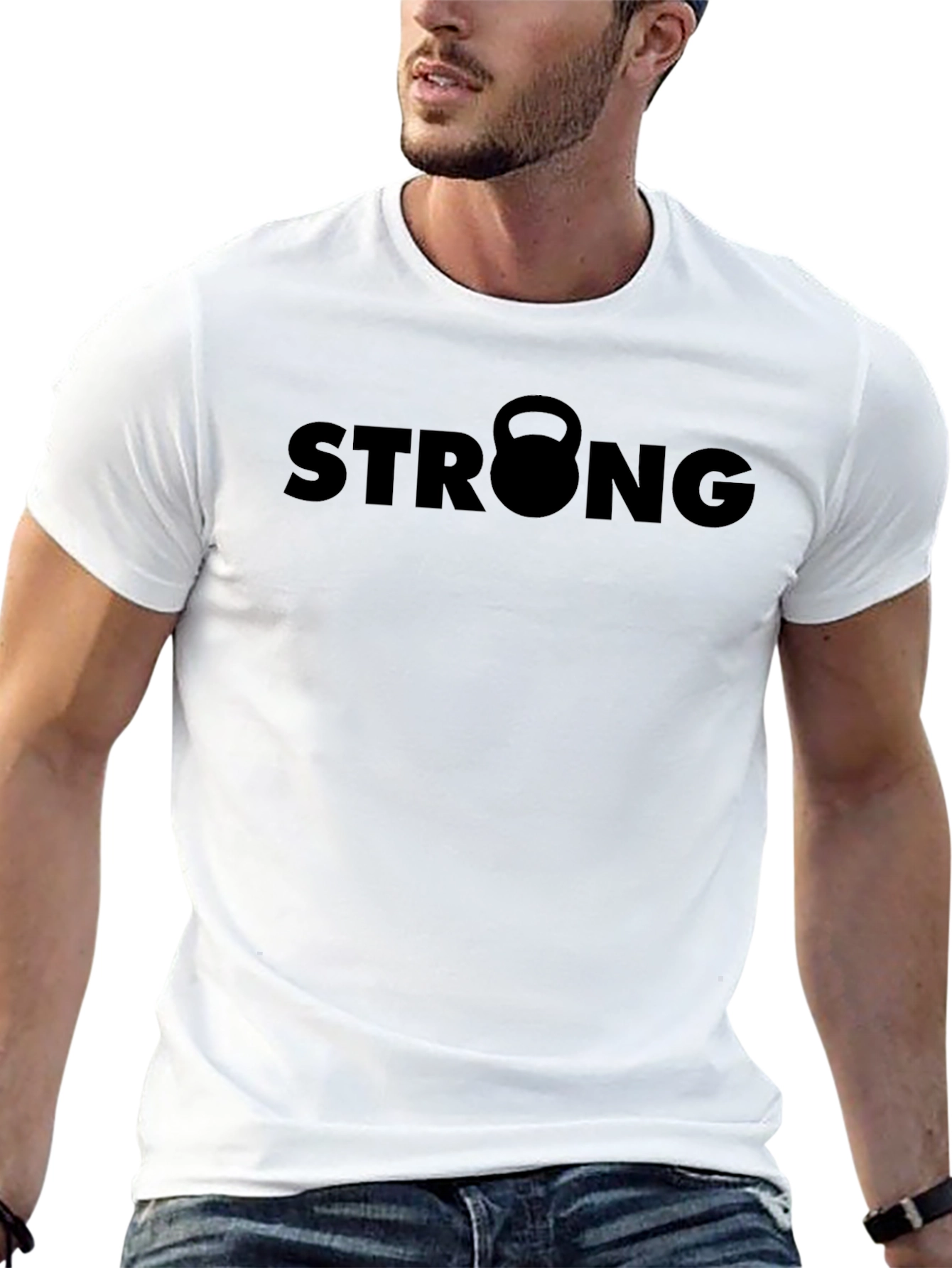 Strong Kettlebell Graphic Tee - Black