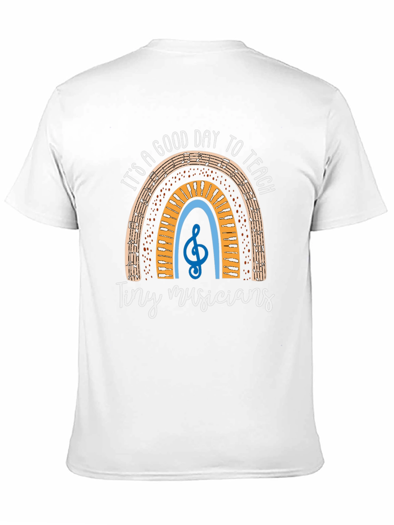 Teacher Music Rainbow Graphic T-Shirt