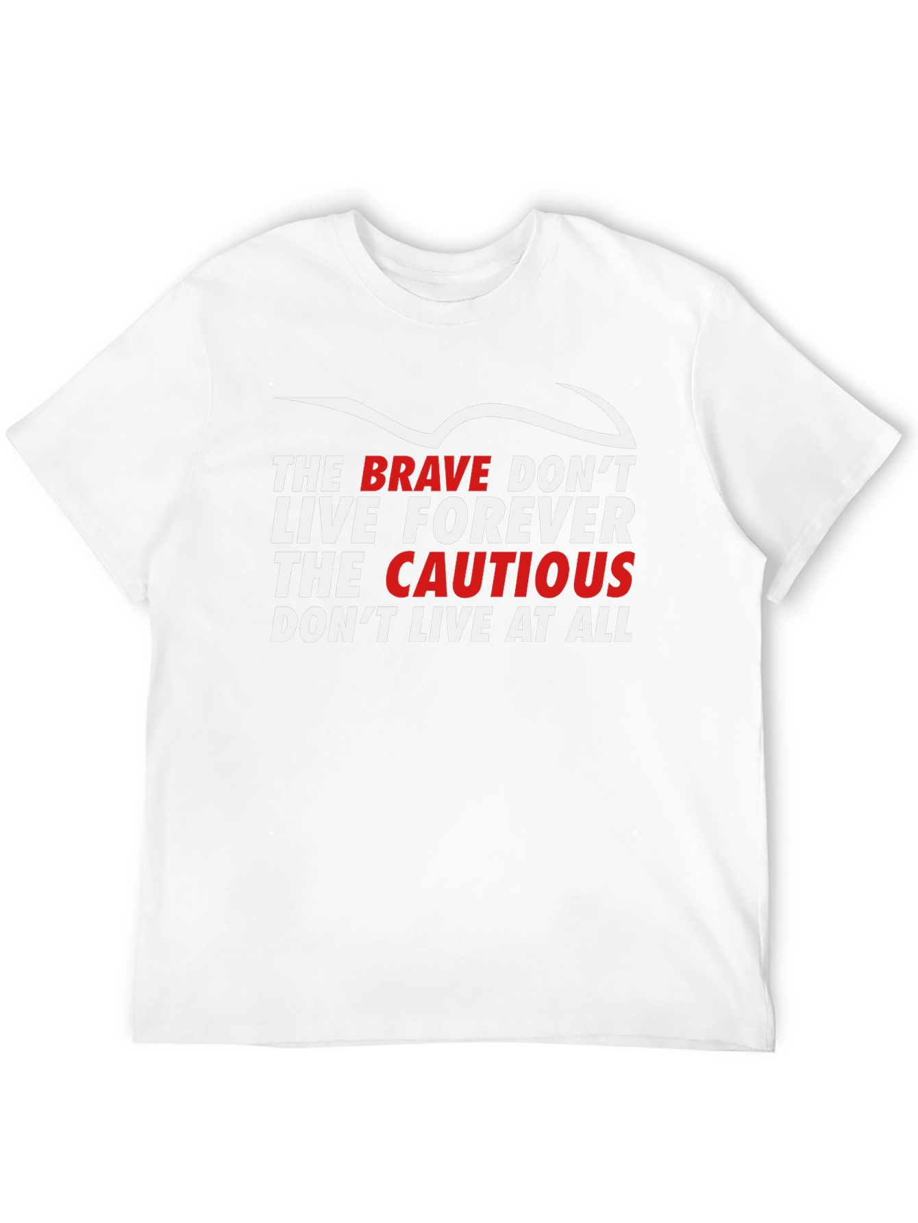 Brave vs. Cautious Graphic Tee - Black