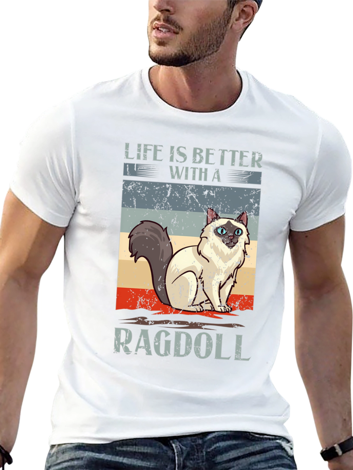 Life is Better with a Ragdoll Cat T-Shirt