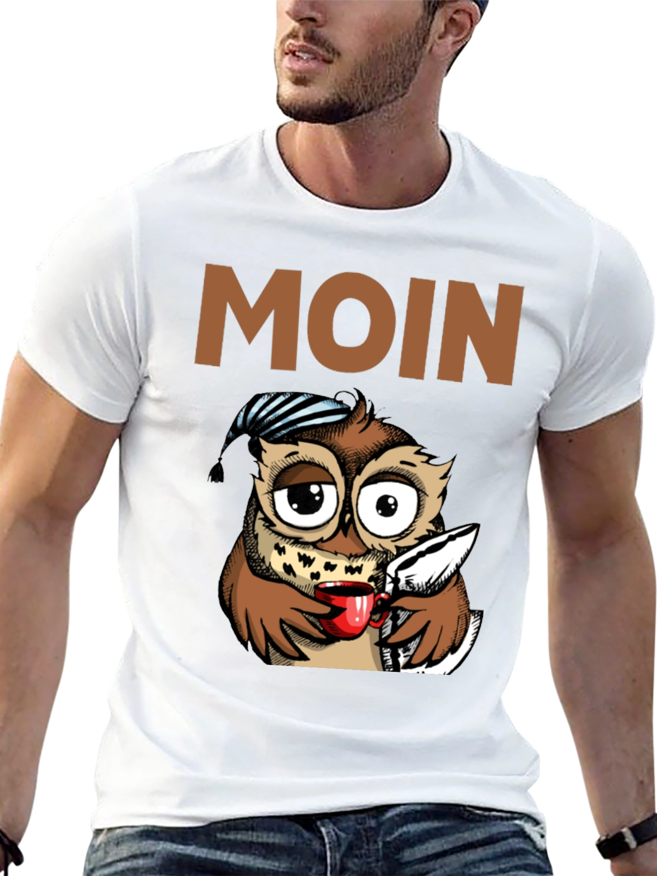 Funny Owl Moin T-Shirt