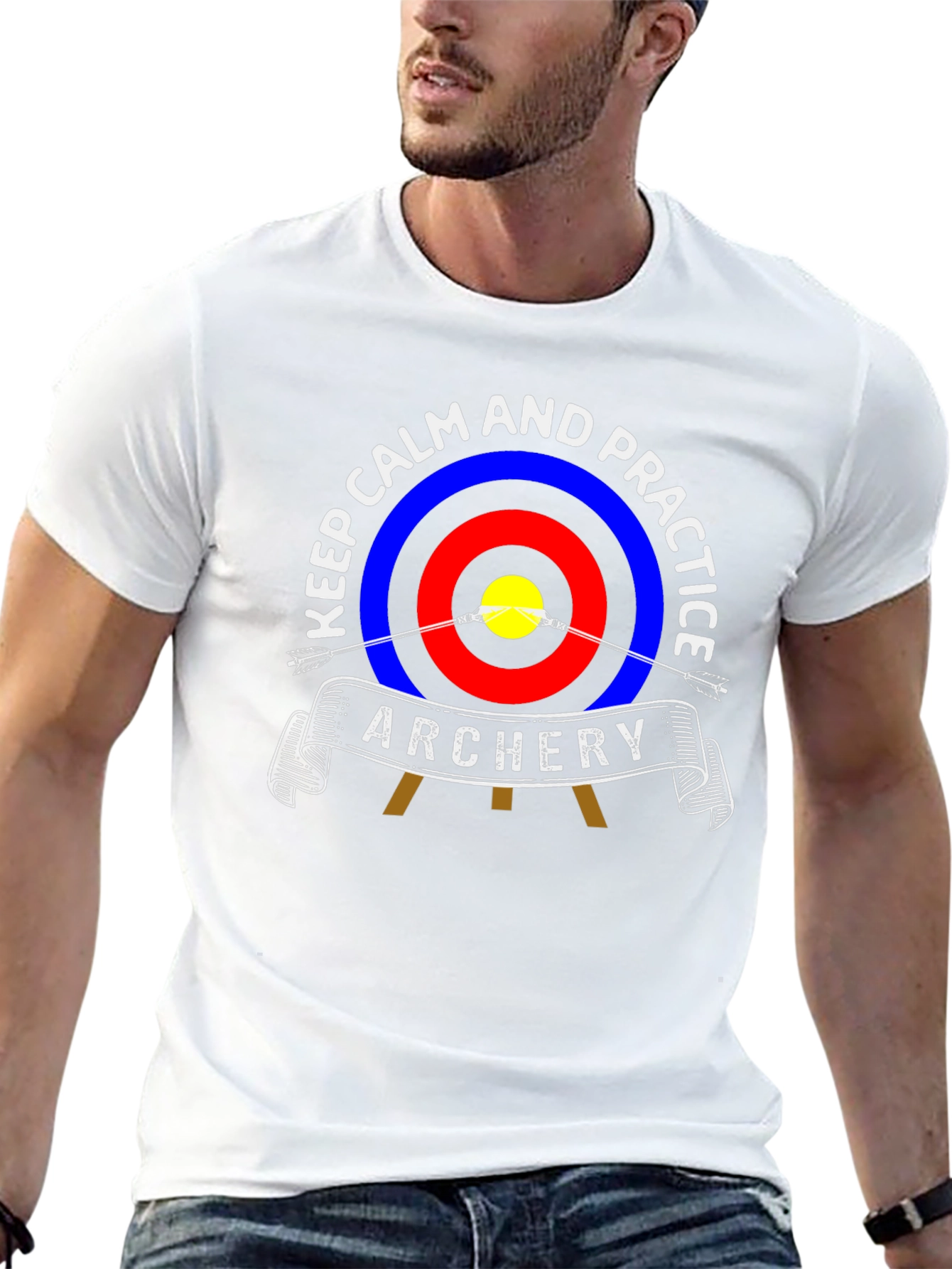 Archery Practice T-Shirt - Keep Calm and Practice