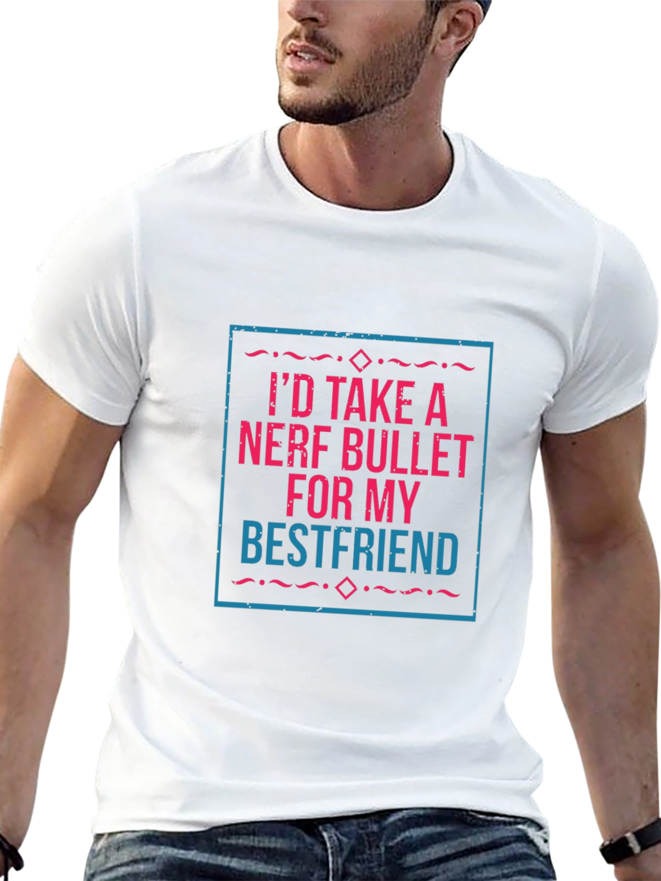 Nerf Bullet Best Friend Graphic Tee - Black