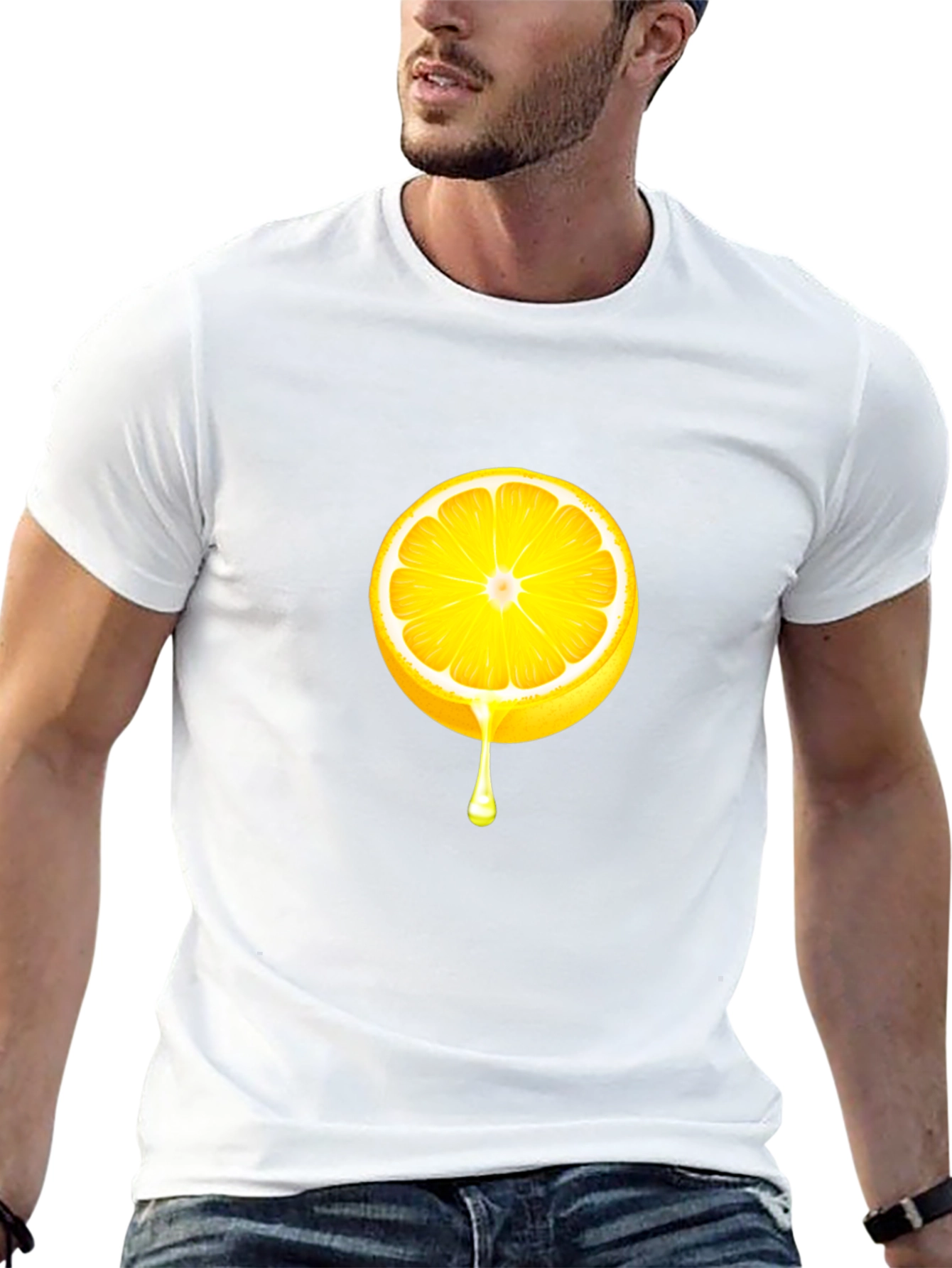 Lemon Slice Graphic T-Shirt - Black