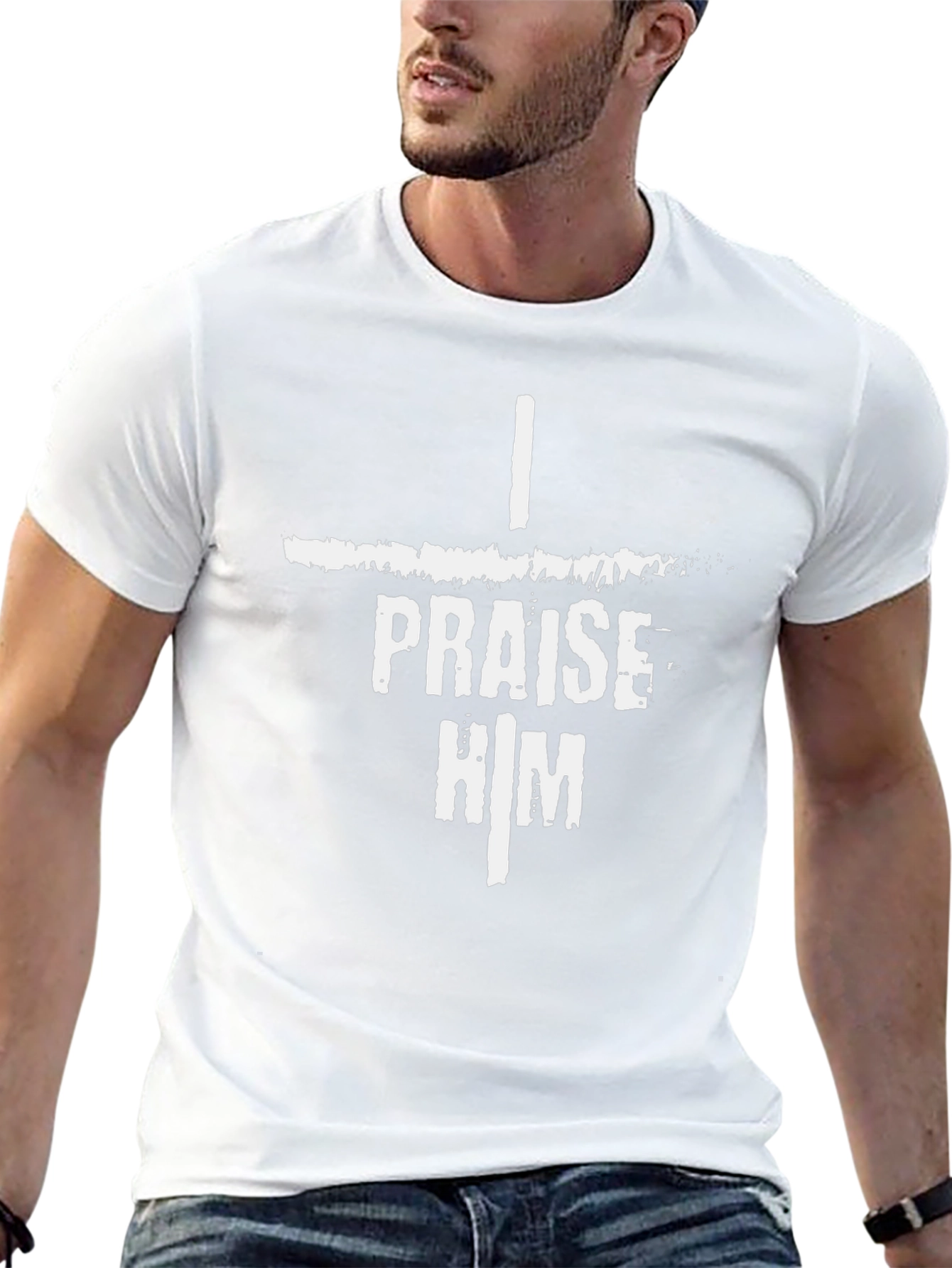I Praise Him Black T-Shirt