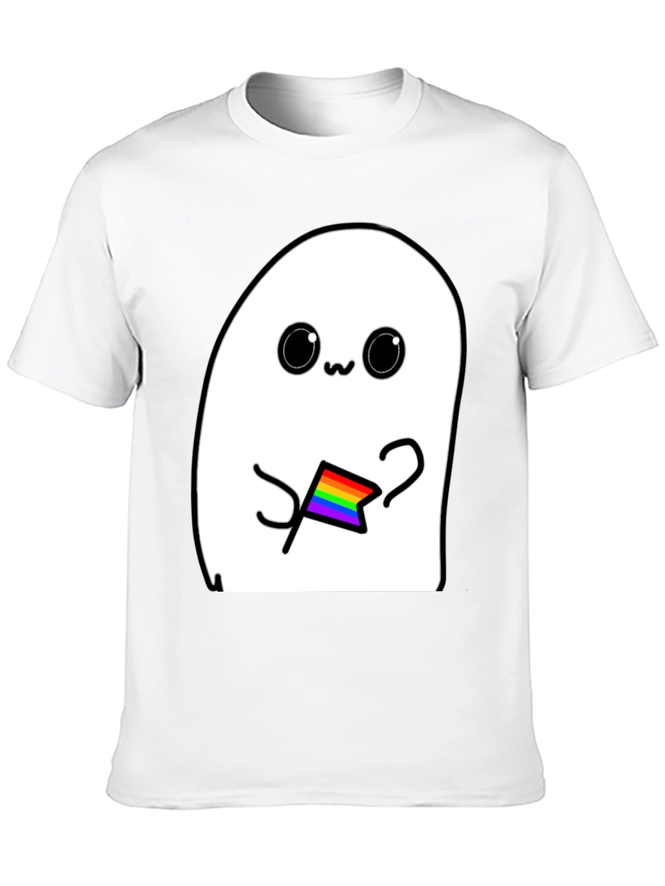 Cute Ghost LGBT Pride T-Shirt