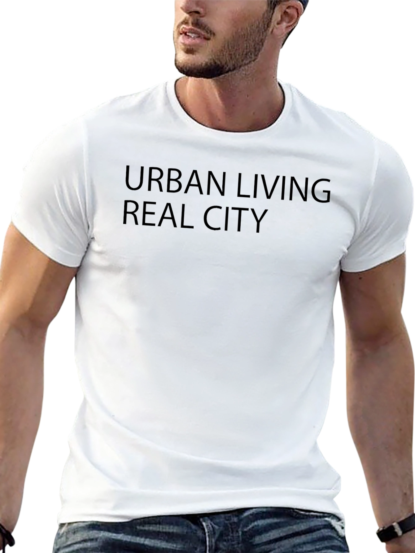 Urban Living Real City Black T-Shirt