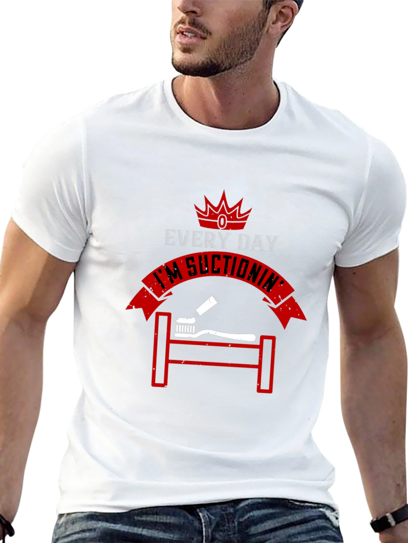 Everyday Im Suctionin Graphic T-Shirt