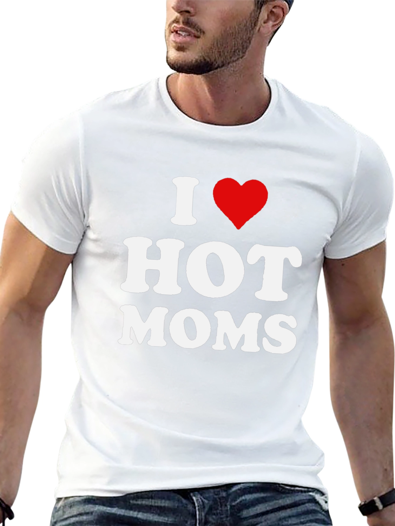 I Heart Hot Moms Graphic T-Shirt