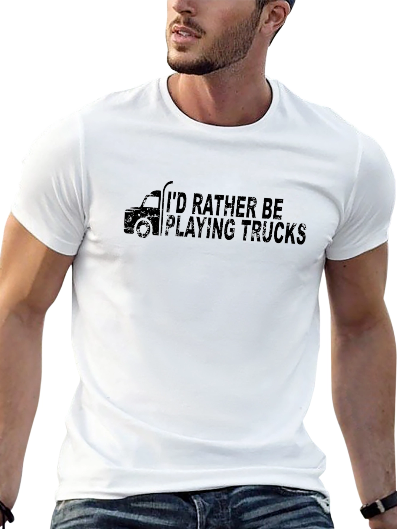 Id Rather Be Playing Trucks Graphic Tee