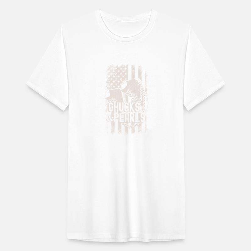 Vintage Chucks And Pearls American Flag