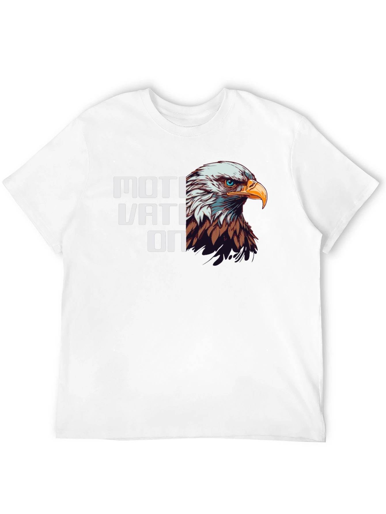Motivation Eagle Graphic Tee - Black