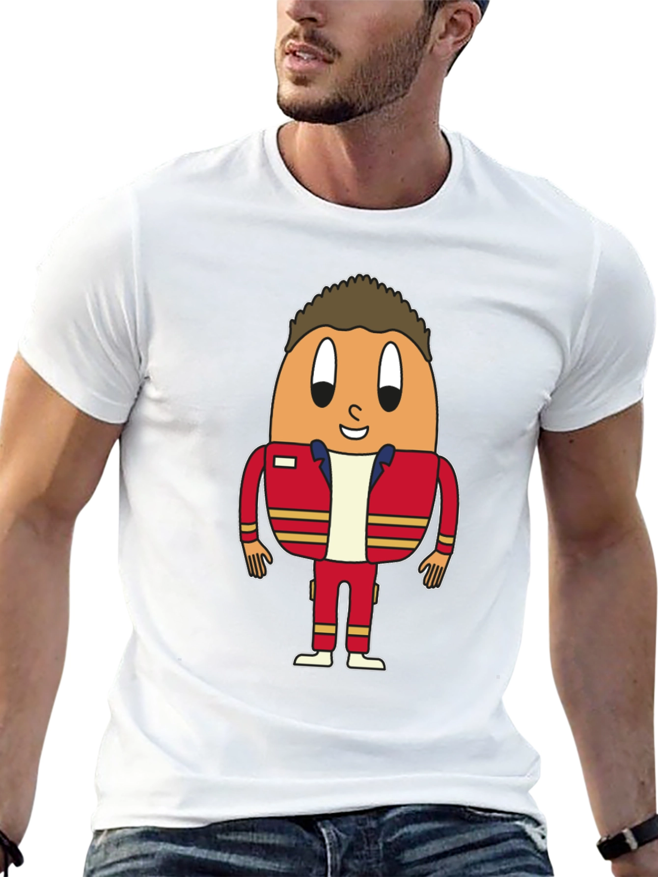 Egg Character Black T-Shirt