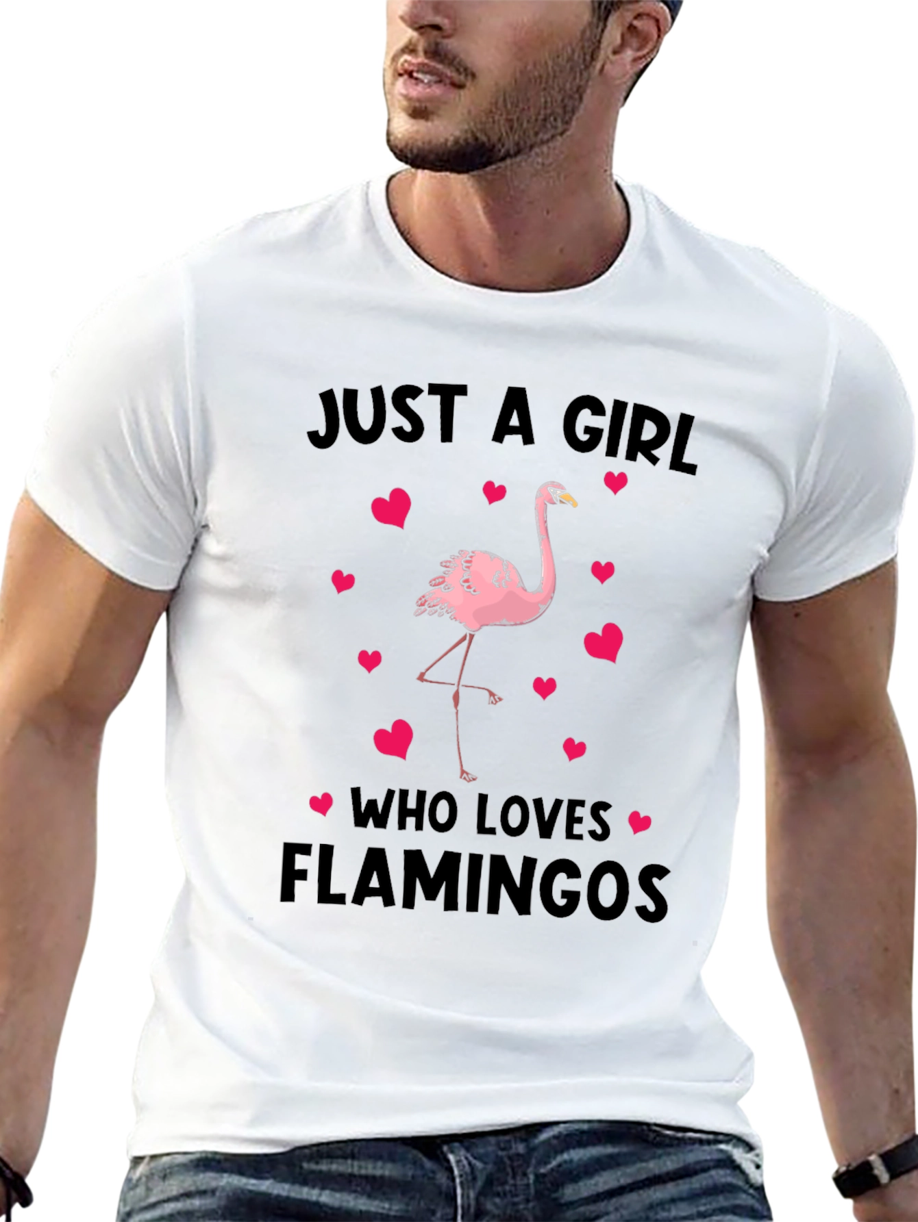 Just A Girl Who Loves Flamingos T-Shirt
