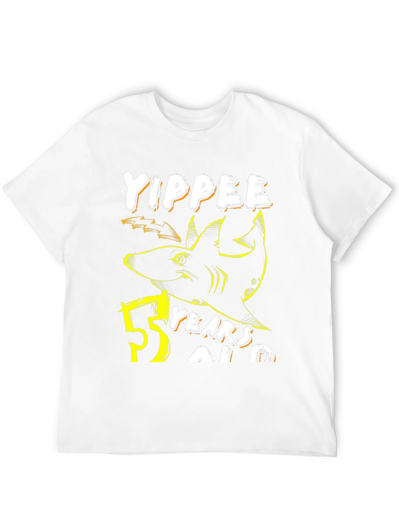 Yippee 53 Years Old Shark Graphic T-Shirt
