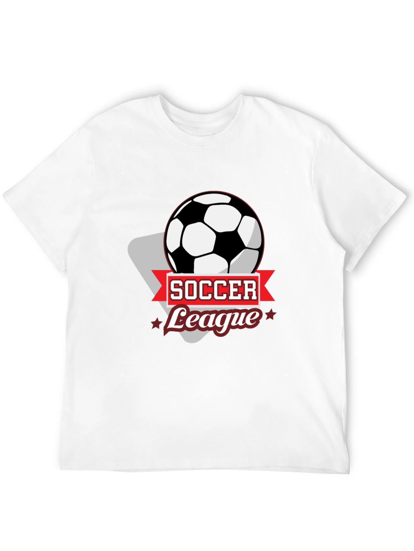 Soccer League T-Shirt - Black Graphic Tee