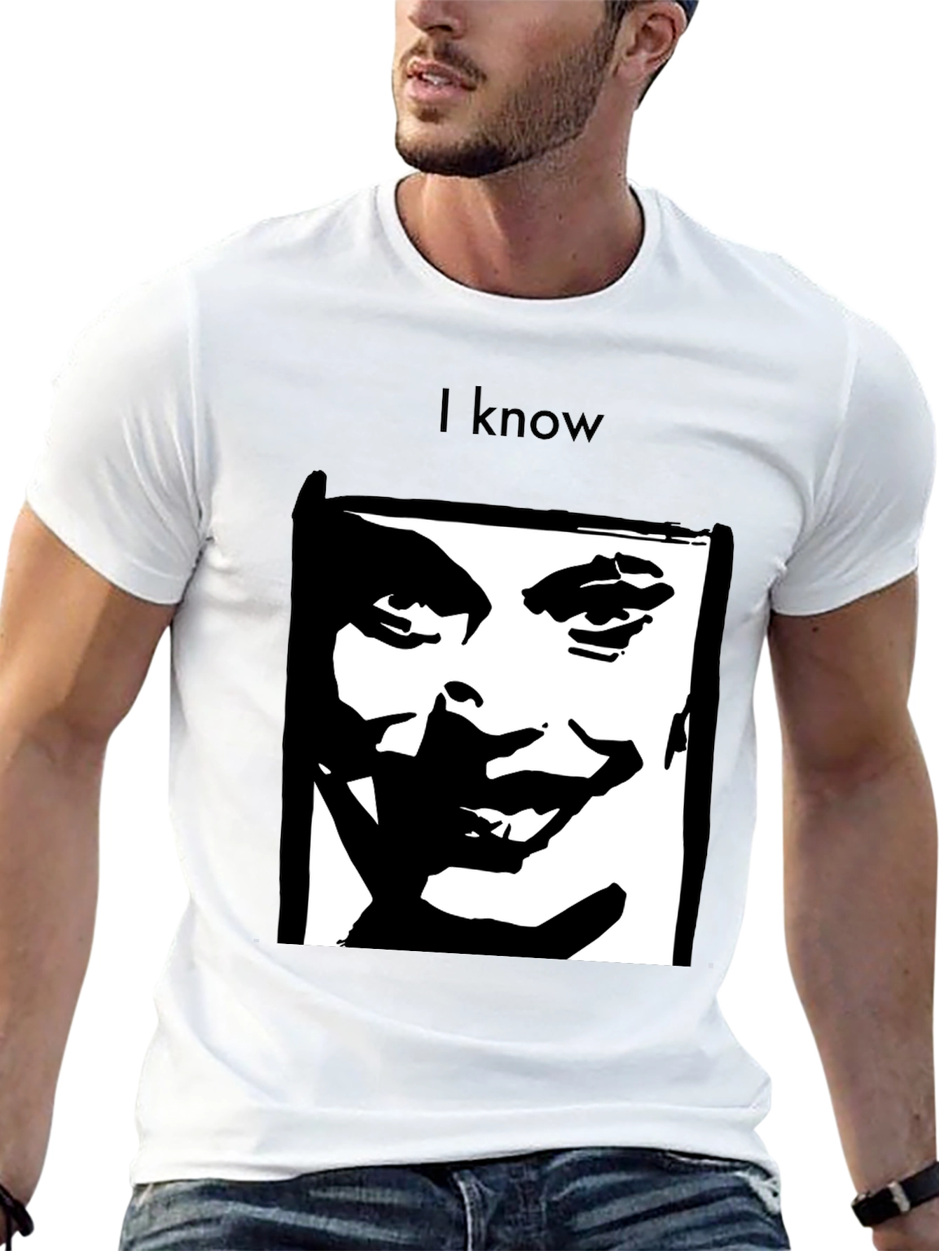 I Know Joker Graphic Black T-Shirt
