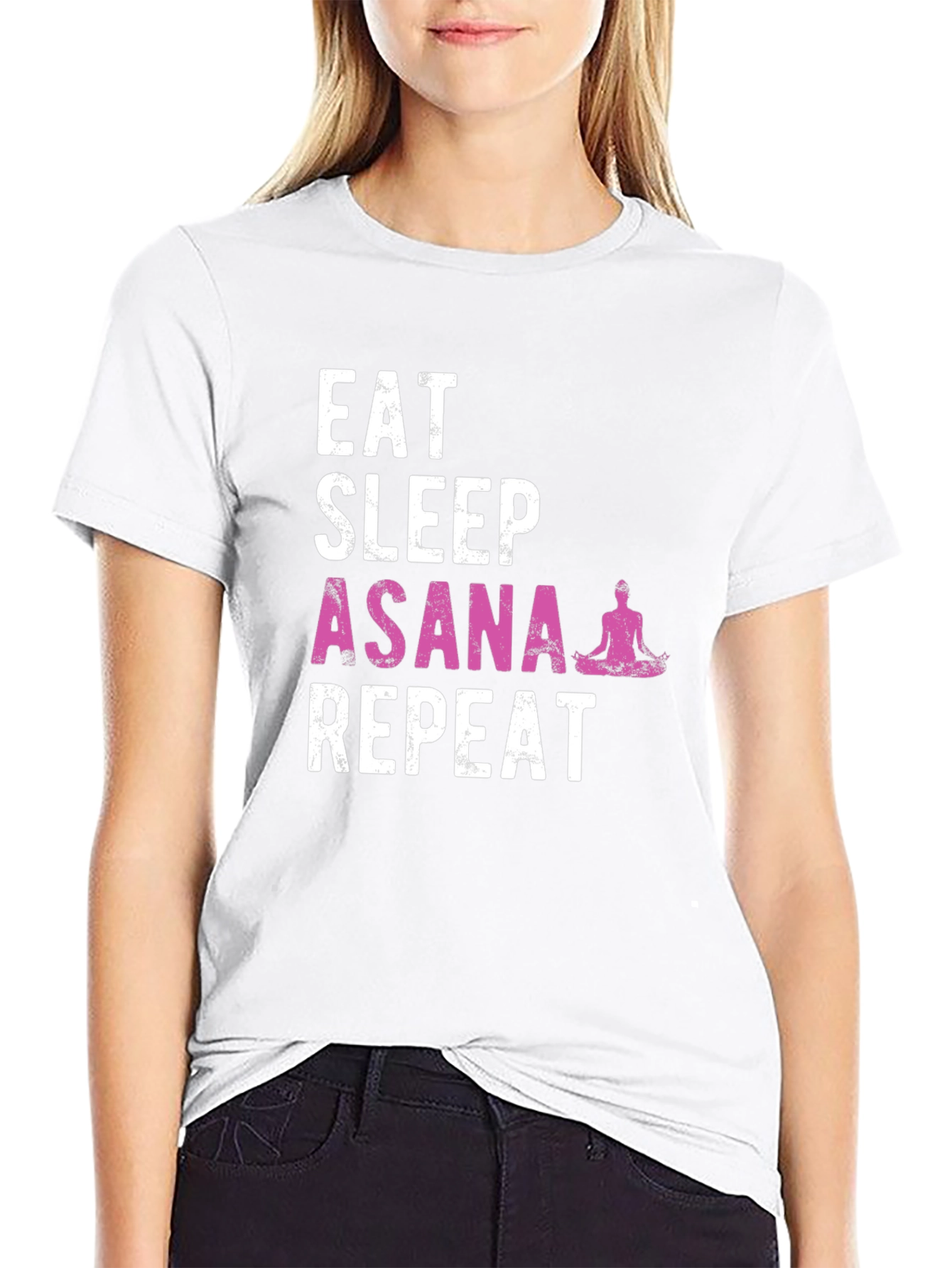 Eat Sleep Asana Repeat Yoga T-Shirt
