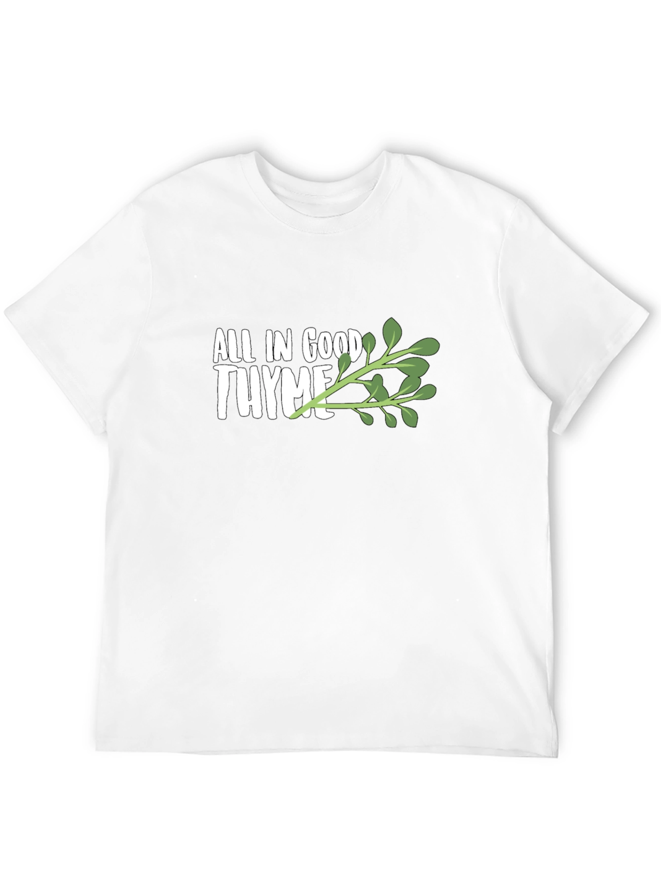 All in Good Thyme Black Graphic Tee