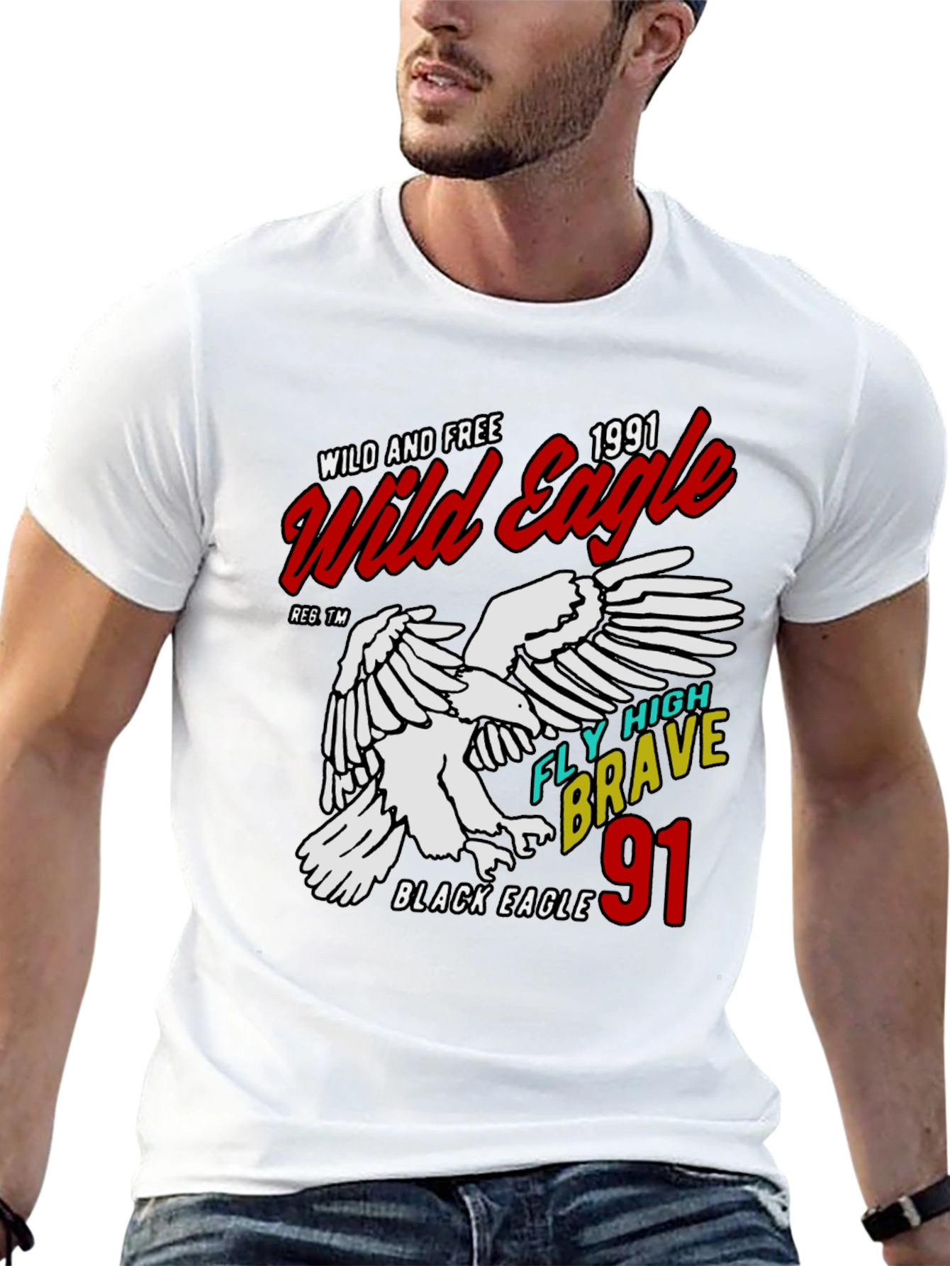 Wild Eagle 1991 Graphic Tee - Black